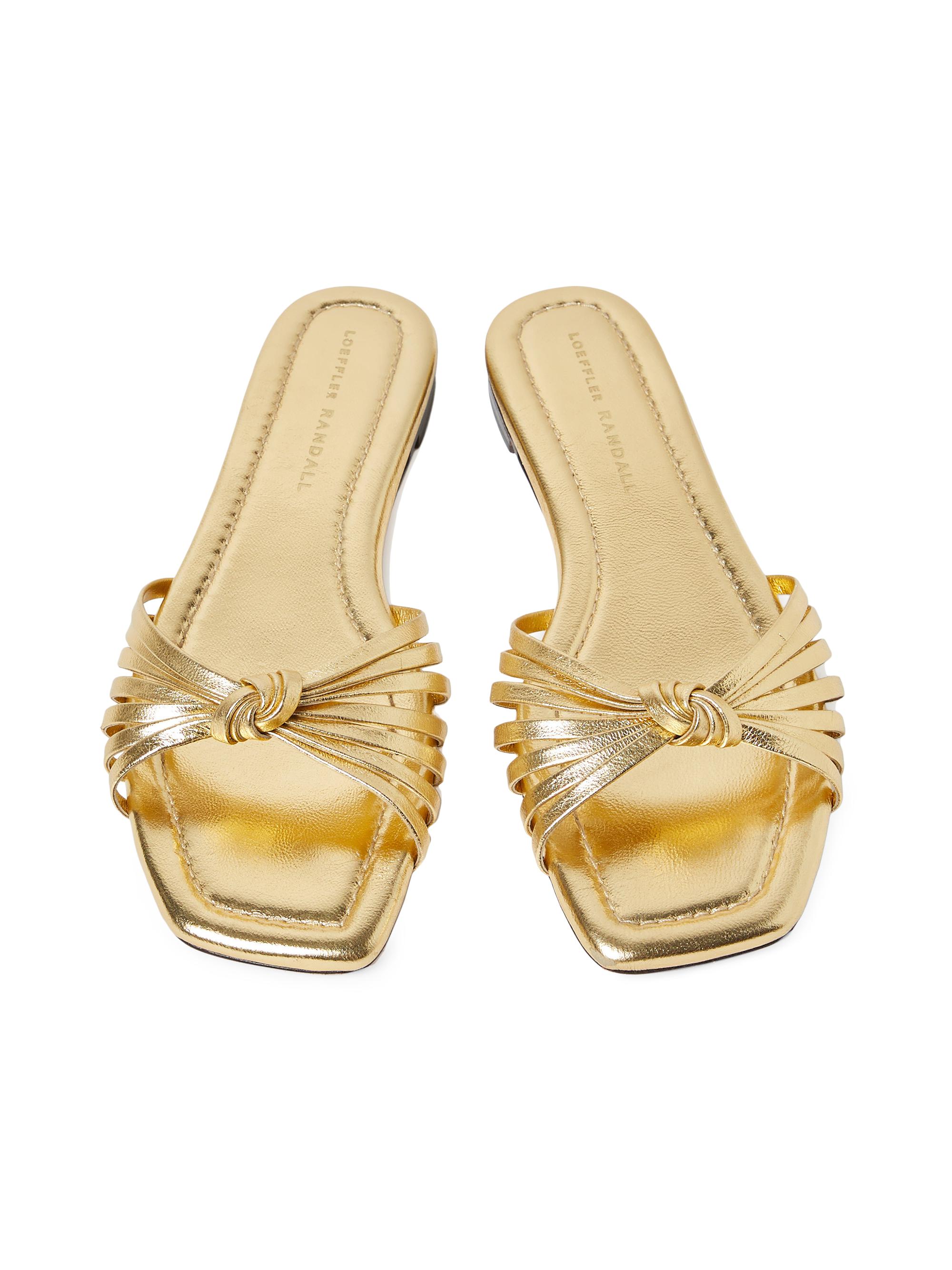 Loeffler Randall Izzie Knotted Leather Sandals | Saks Fifth Avenue