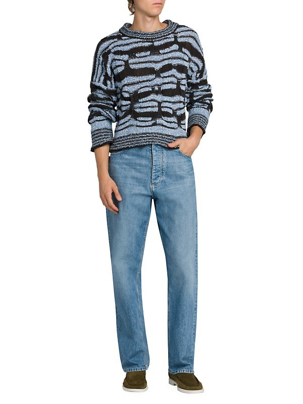 Shop Bottega Veneta Distorted Striped Sweater | Saks Fifth Shop Bottega Veneta Distorted Striped Sweater | Saks Fifth