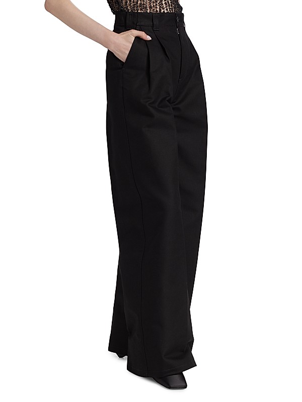 Shop Maison Margiela Heavy Cotton Wide-Leg Pants | Saks Shop Maison Margiela Heavy Cotton Wide-Leg Pants | Saks