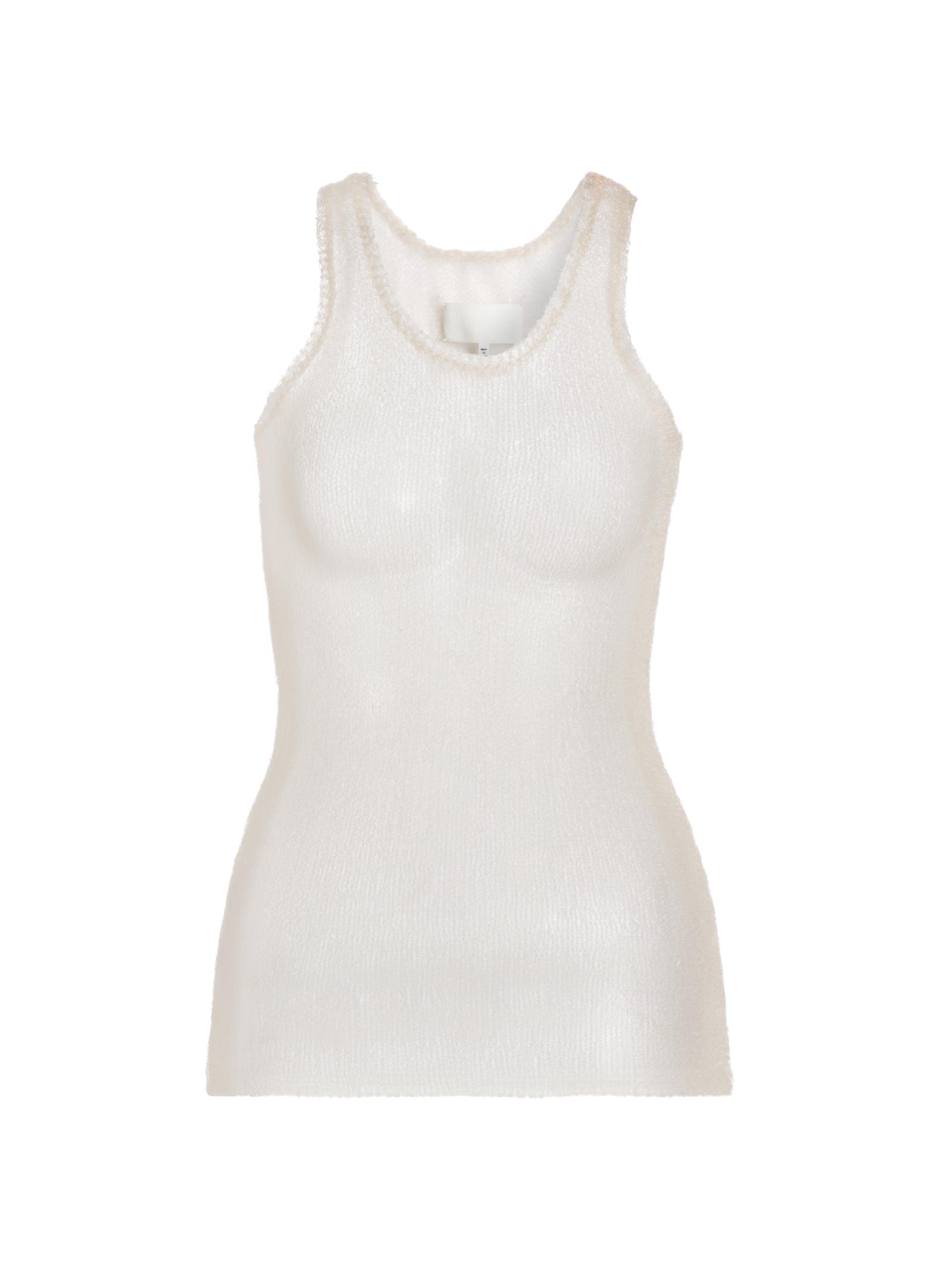 Maison Margiela Women's Sheer Soft Knit Tank - Pale Pink