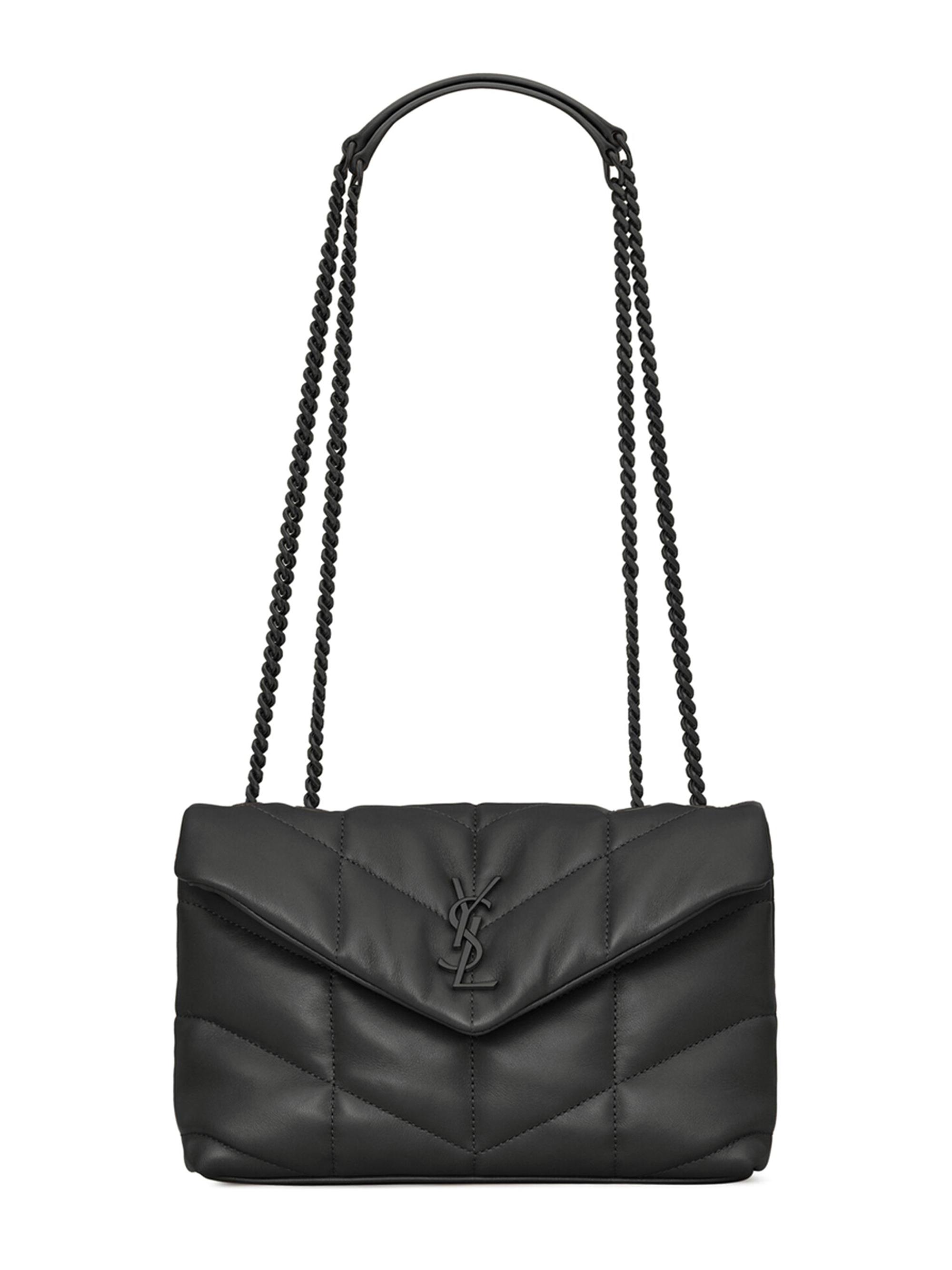 Saint Laurent Women's Toy Puffer Shoulder Bag In Lambskin - Noir