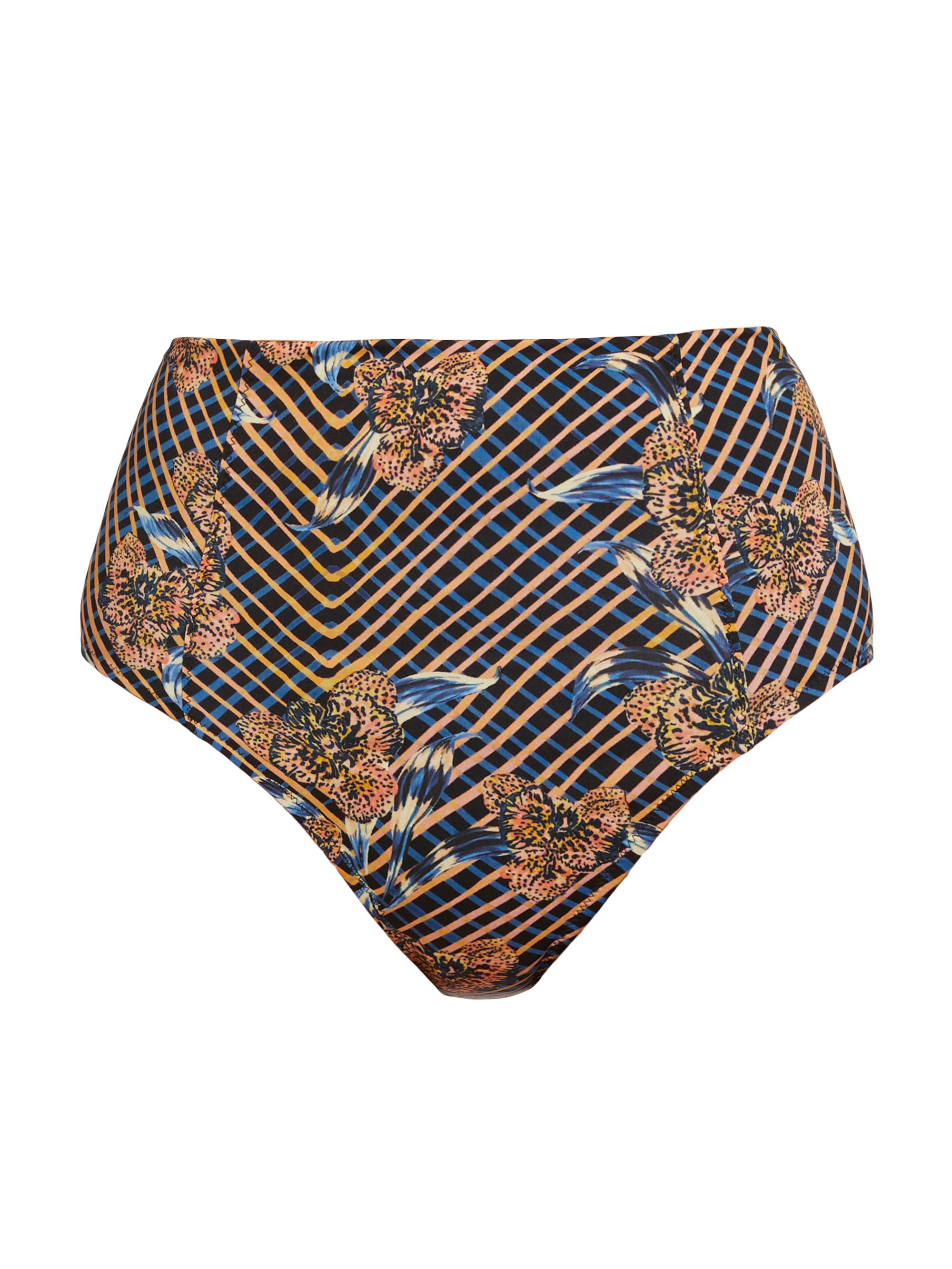 Ulla Johnson Women's Zahara Printed High-Rise Bikini Bottom - Nocturne