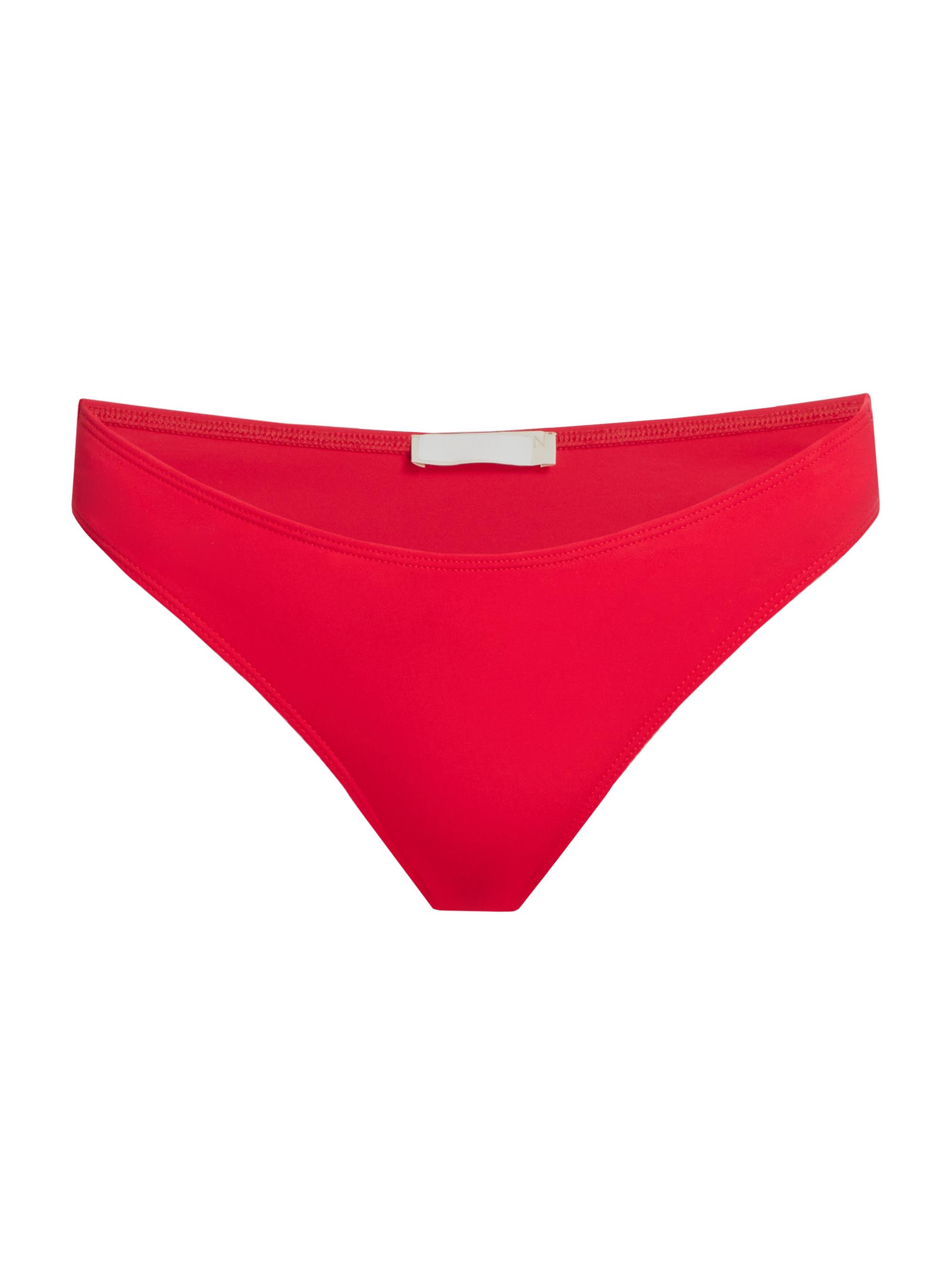 Ulla Johnson Women's Dani Low-Waist Bikini Bottom - Scarlet