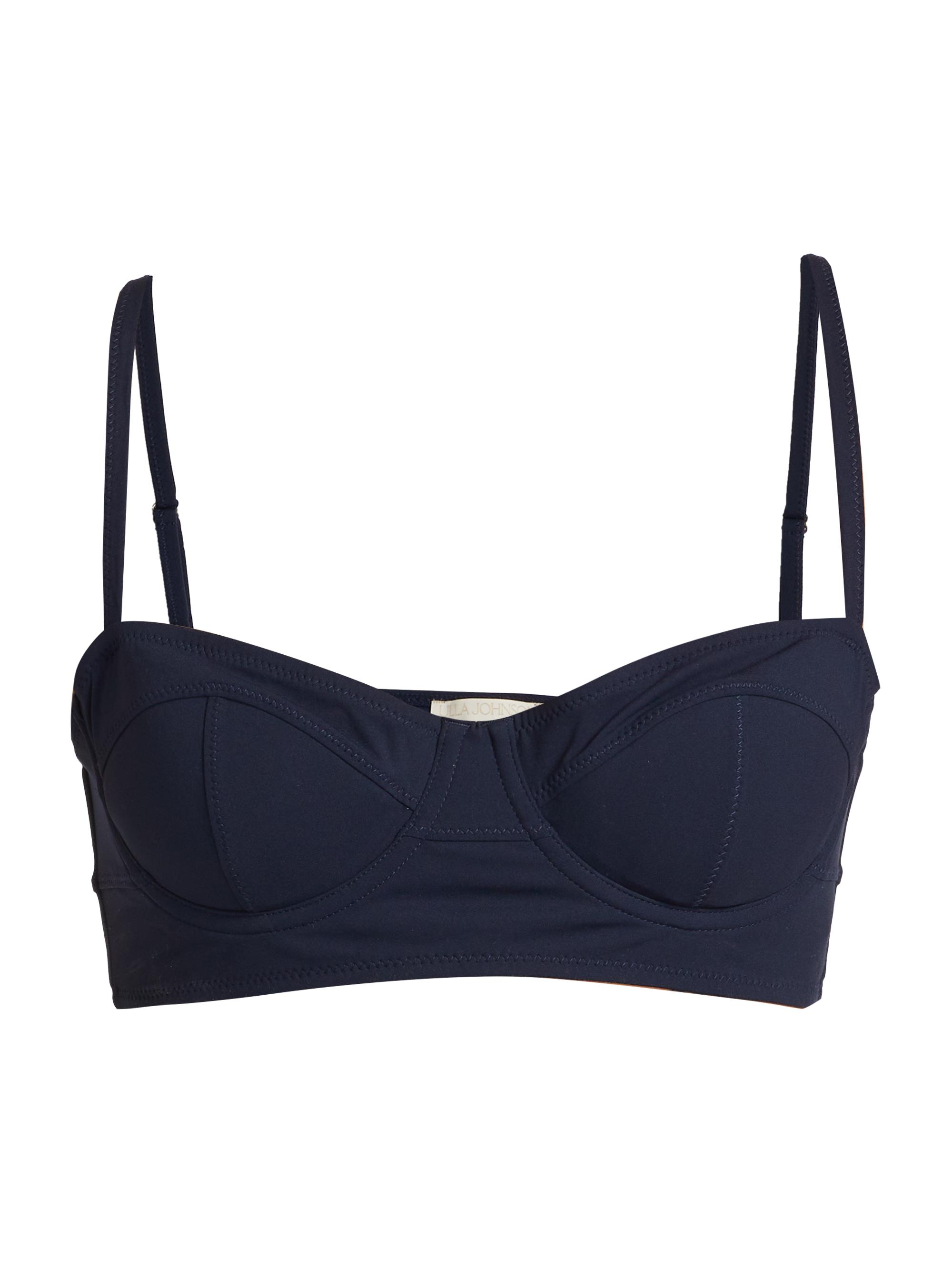 Ulla Johnson Women's Zahara Bustier Bikini Top - Midnight