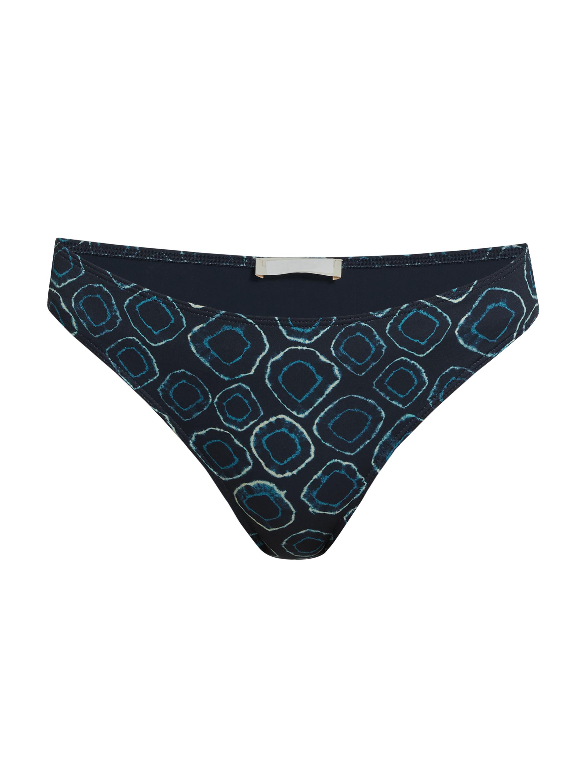 Ulla Johnson Women's Dani Printed Low-Waist Bikini Bottom - Aquamarine