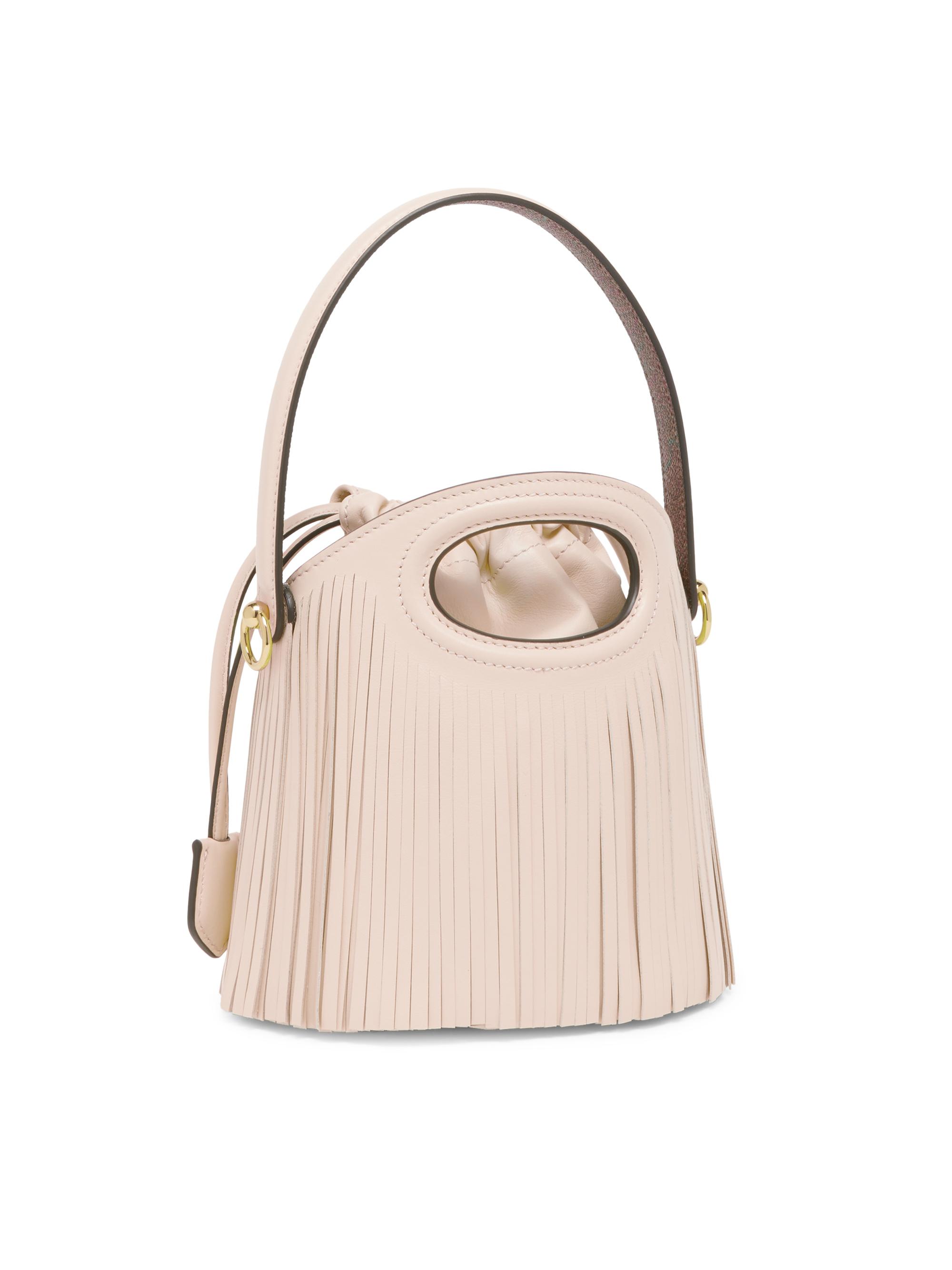 Etro Saturno Fringed Leather Bucket Bag | Saks Fifth Avenue