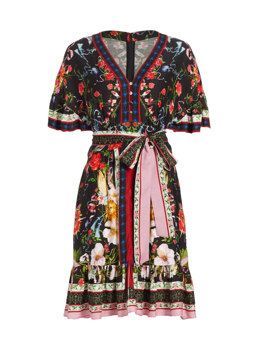【新品タグ付】Dahlia Belted Dress / rose wood Dahlia Belted Dress - rose wood / S
