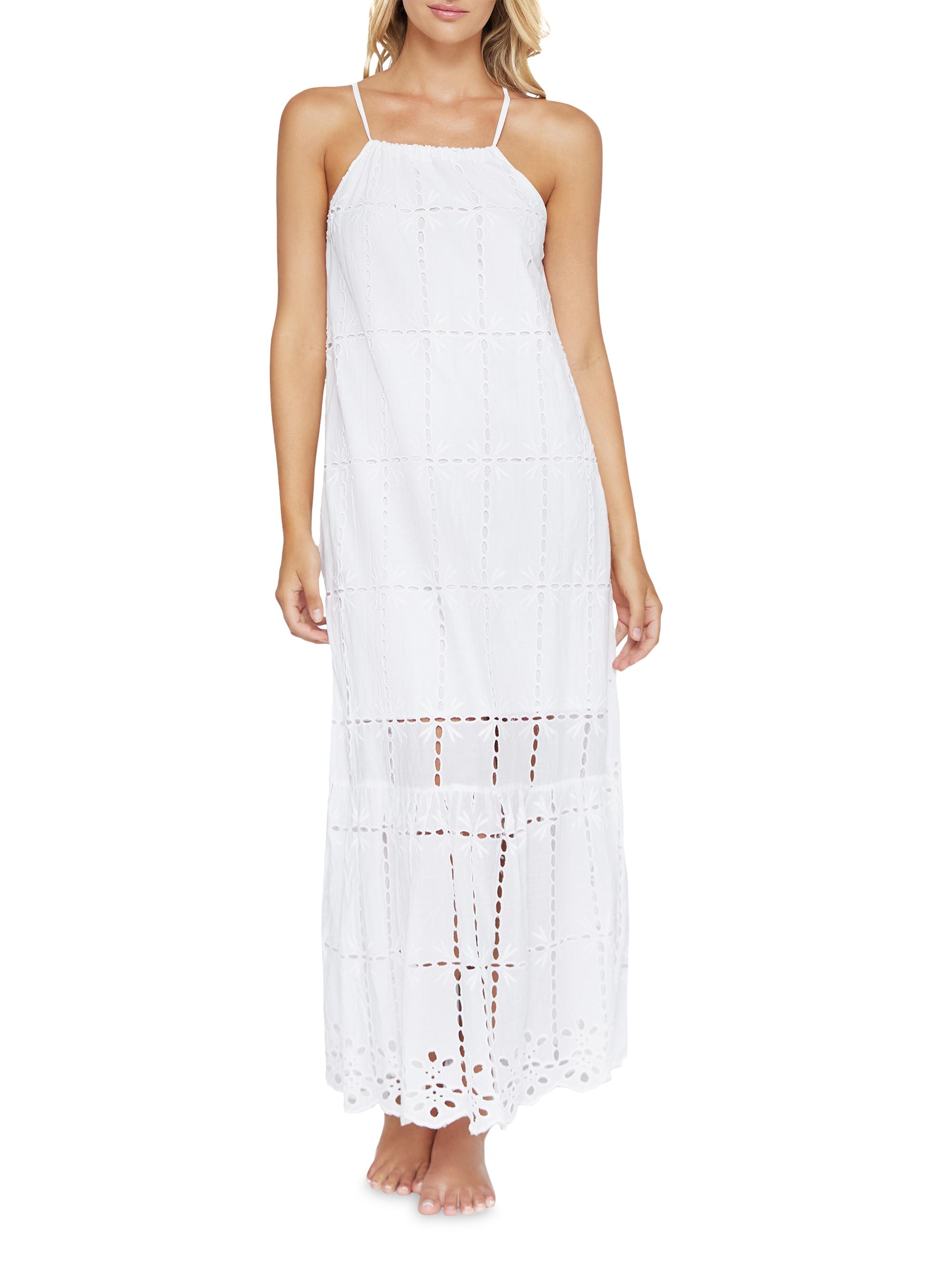 PQ Women's Cotton Eyelet Maxi Dress - Waterlily