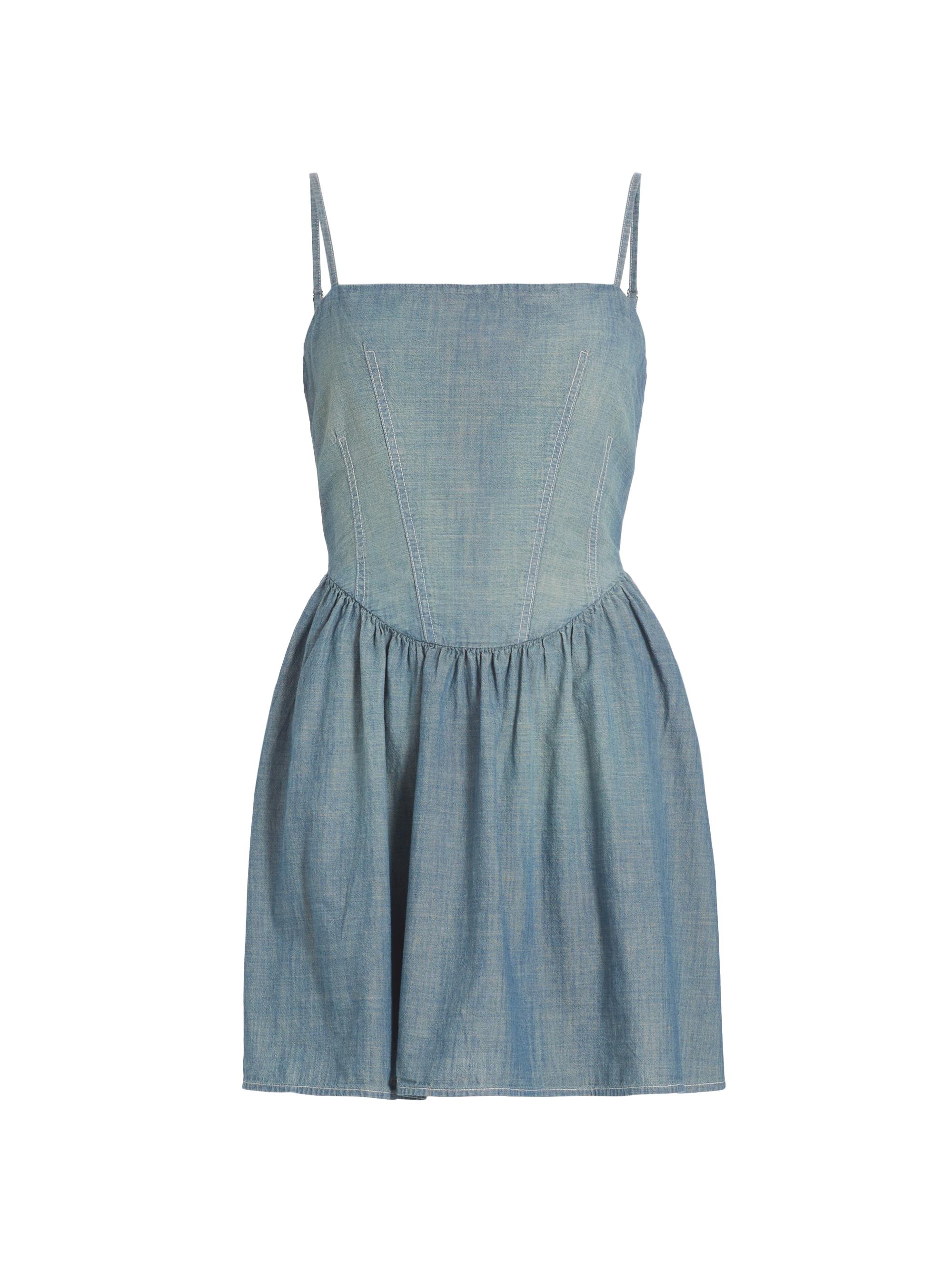 Re/done Women's  & Pam Chambray Corset Minidress - Paradise Cove