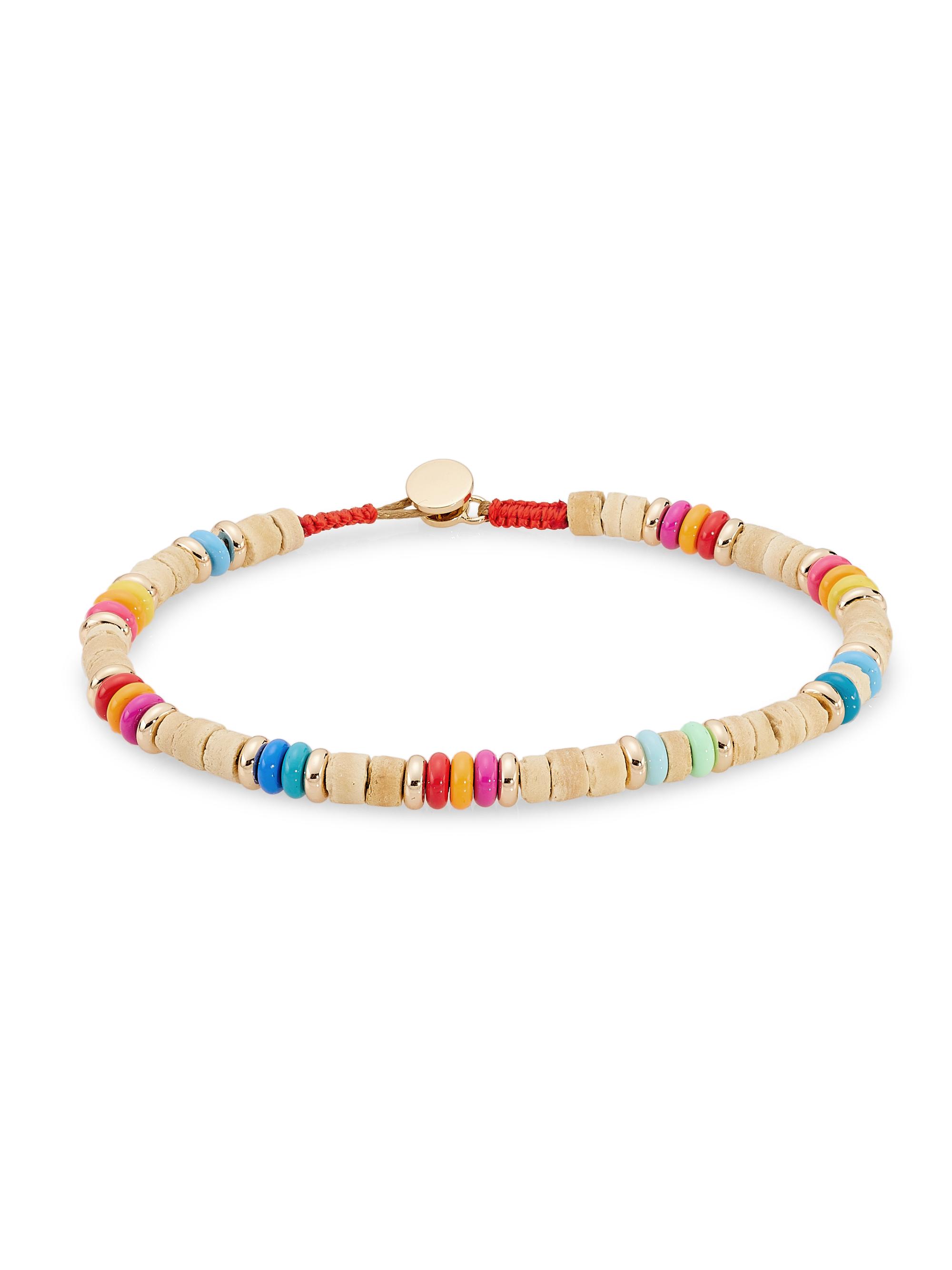 Roxanne Assoulin Women's Island Time Goldtone & Mixed-Media Beaded Anklet - Rainbow