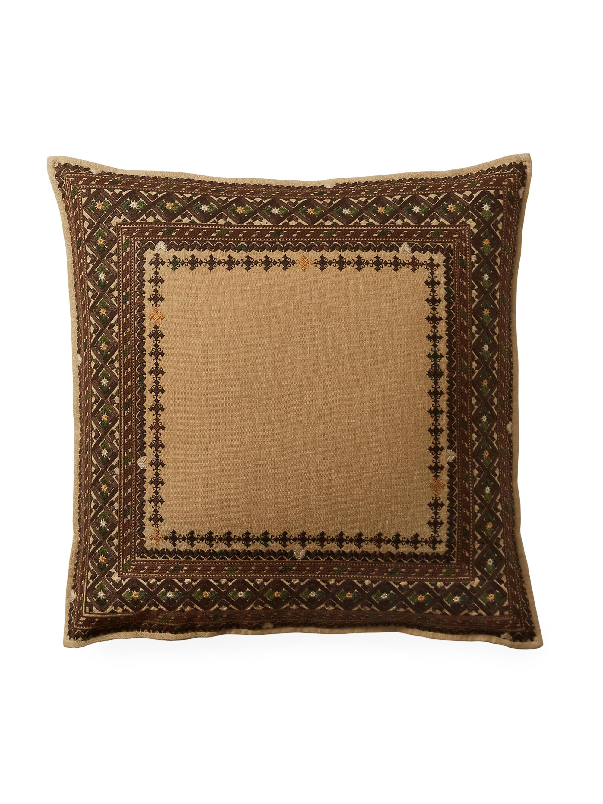 Ralph Lauren Harlow Skyler Throw Pillow - True Brown Sand