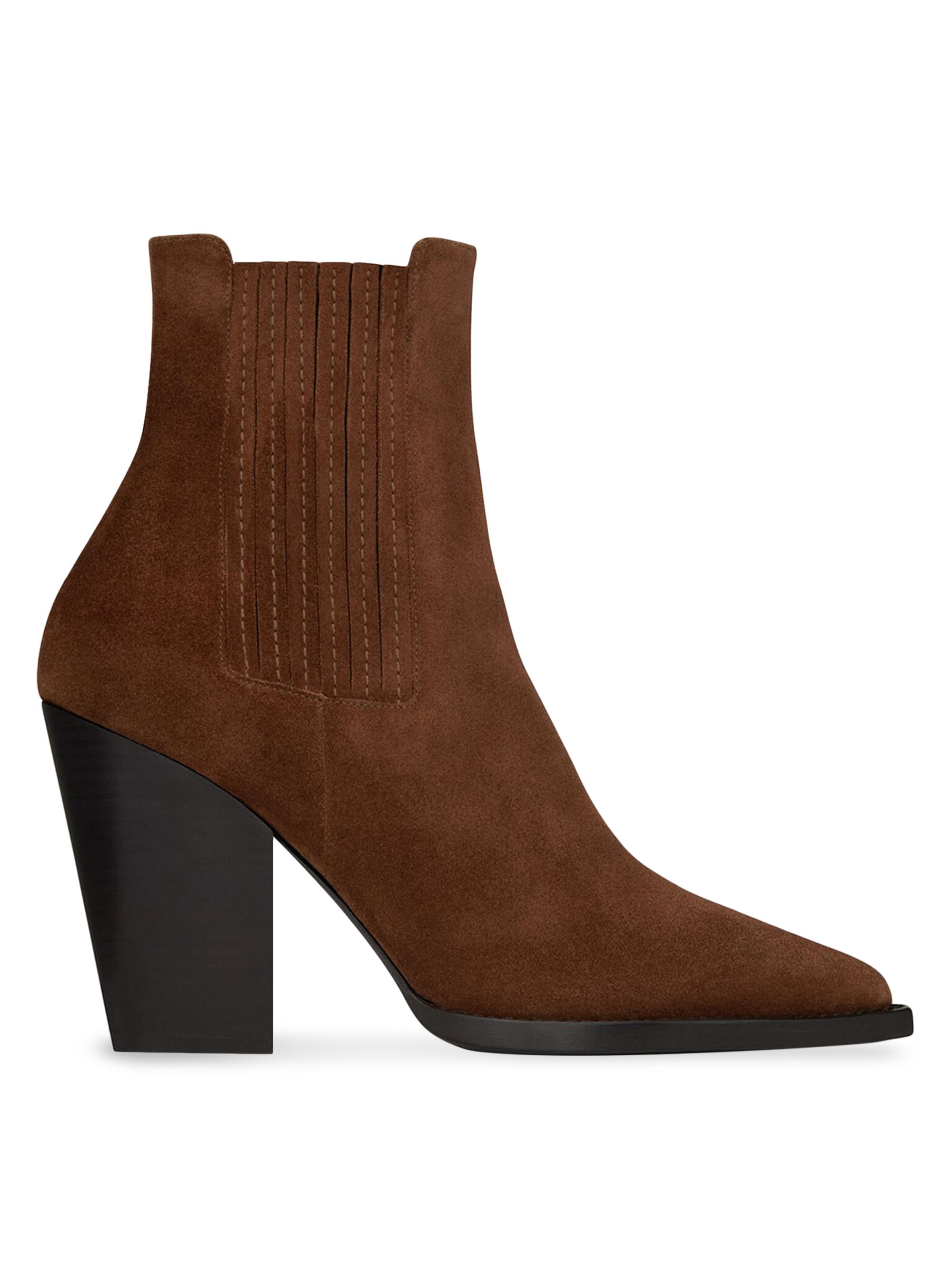 Saint Laurent Women's Theo Chelsea Boots in Suede - Land