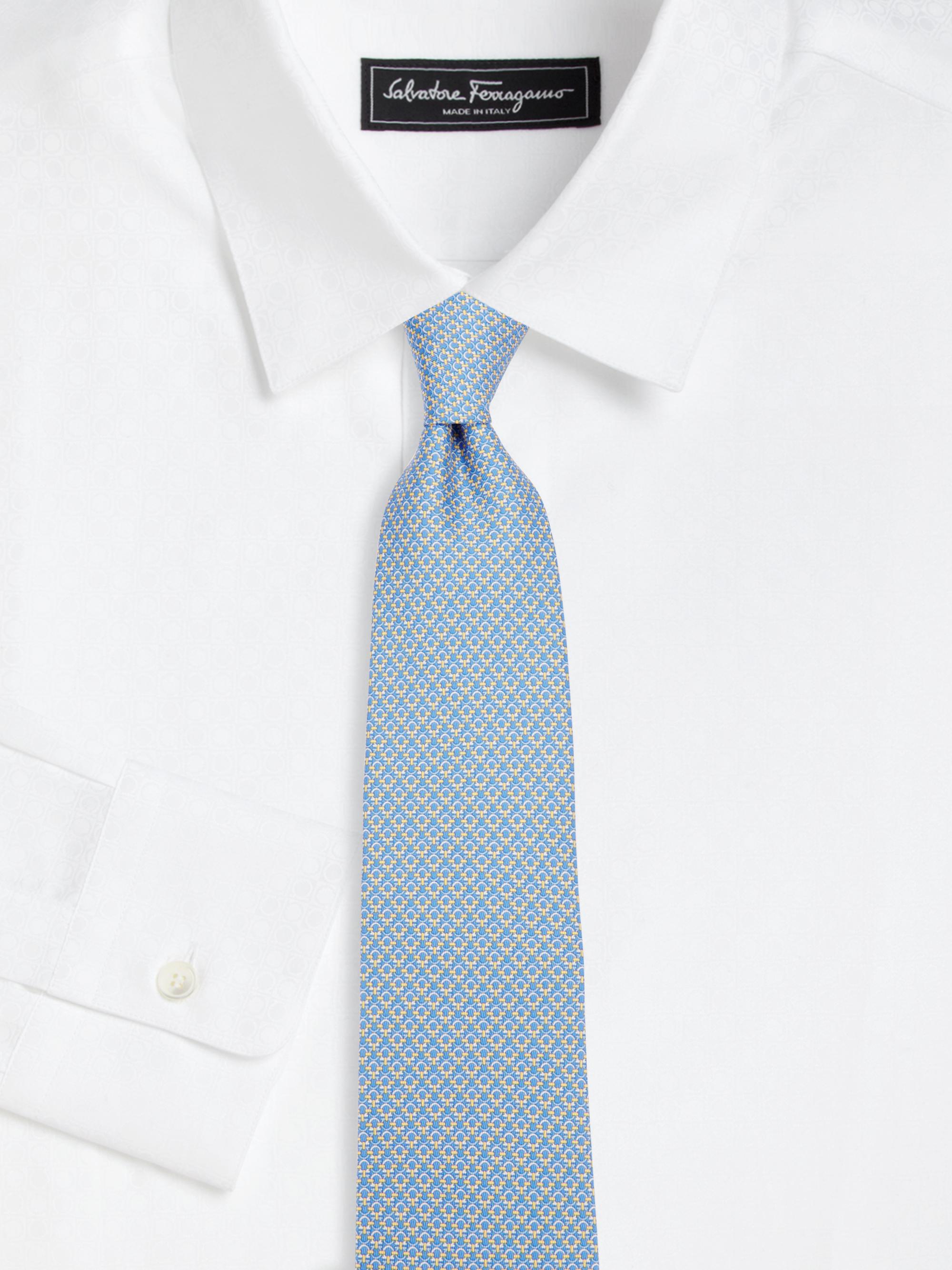 FERRAGAMO Gancini Silk Tie | Saks Fifth Avenue