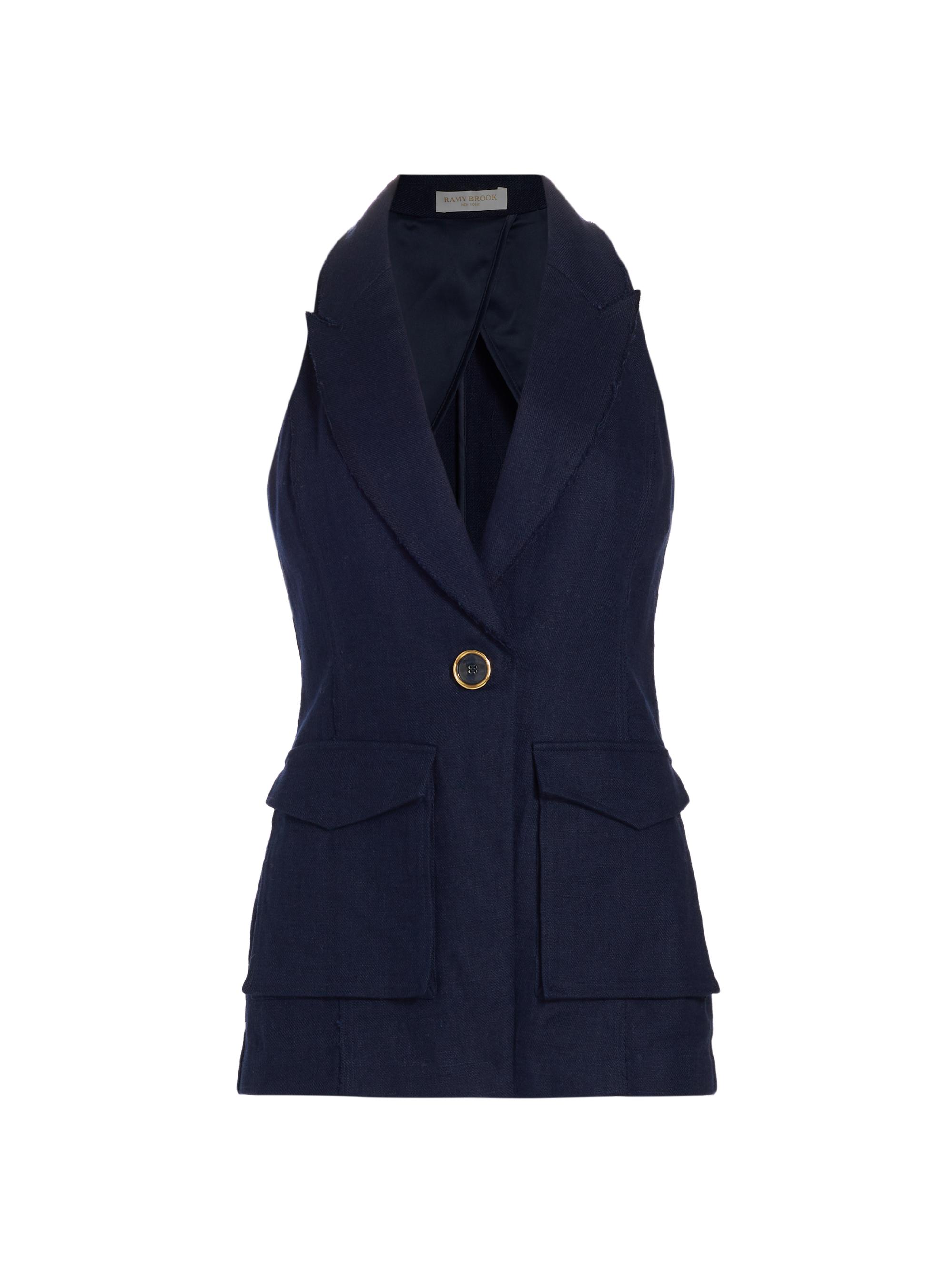 Ramy Brook Women's Paloma Cargo Vest - Spring Navy