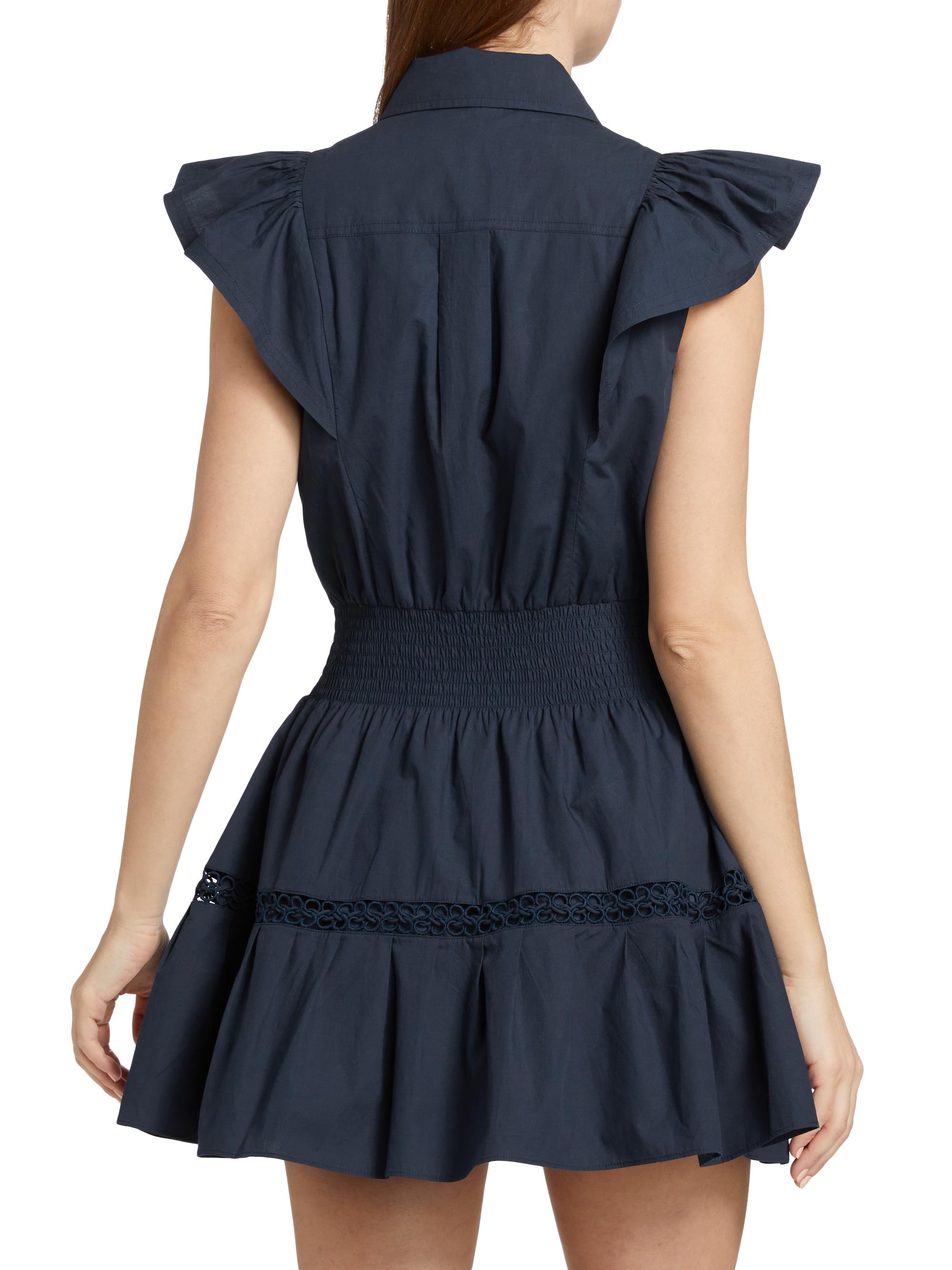 Ramy Brook Marceline Flutter-Sleeve Minidress | Saks Fifth Avenue