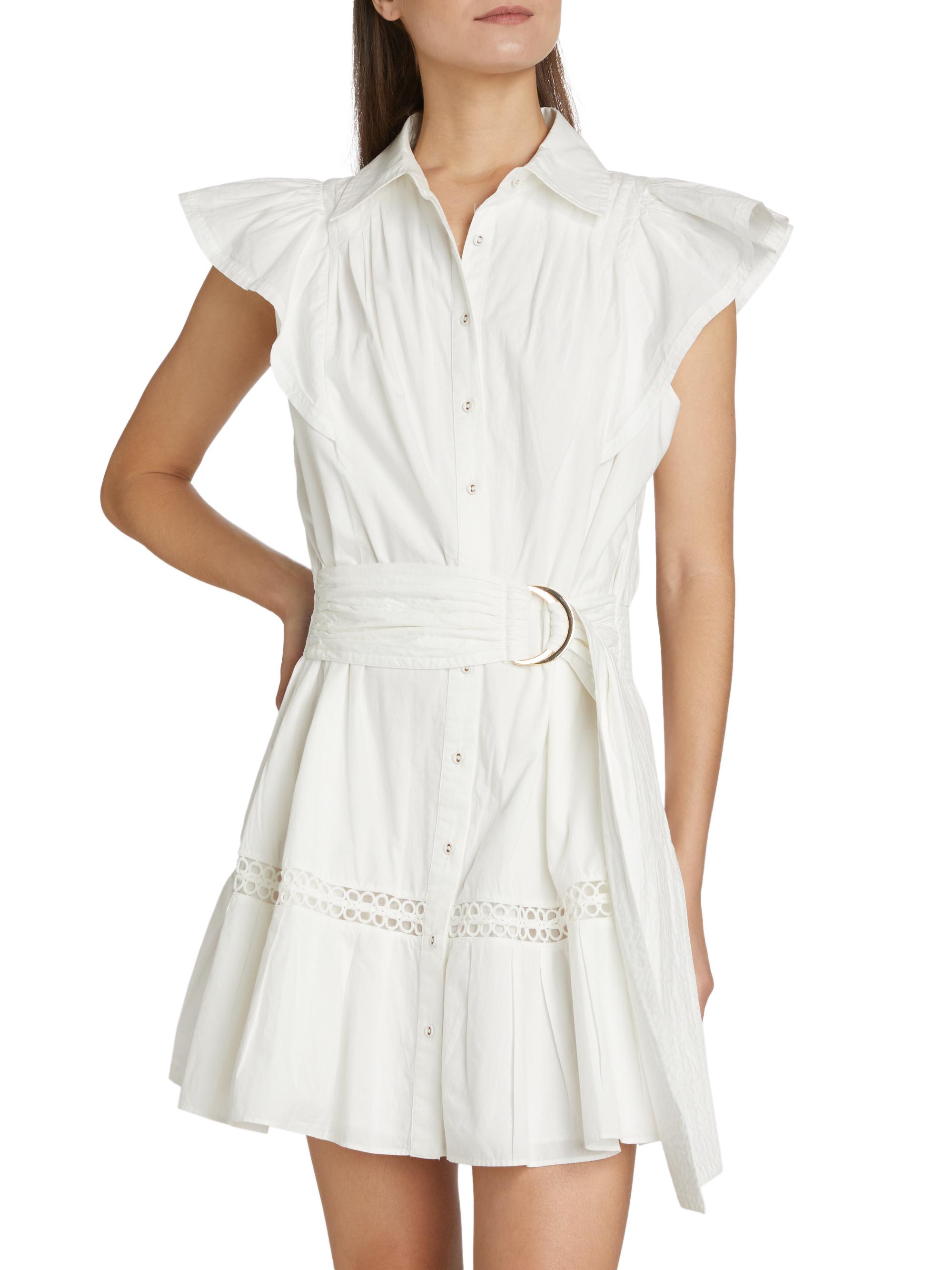 Ramy Brook Marceline Flutter-Sleeve Minidress | Saks Fifth Avenue