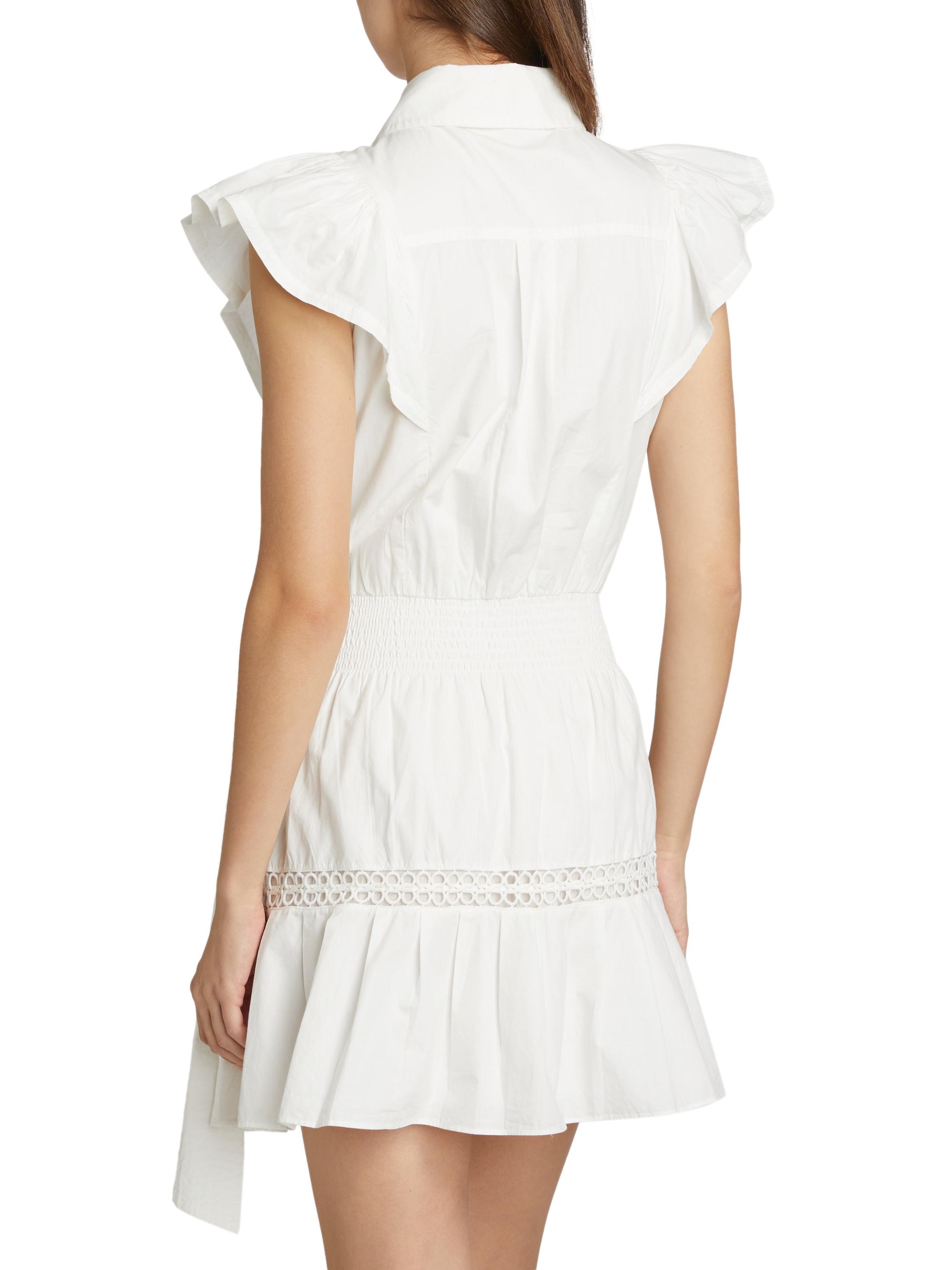 Ramy Brook Marceline Flutter-Sleeve Minidress | Saks Fifth Avenue