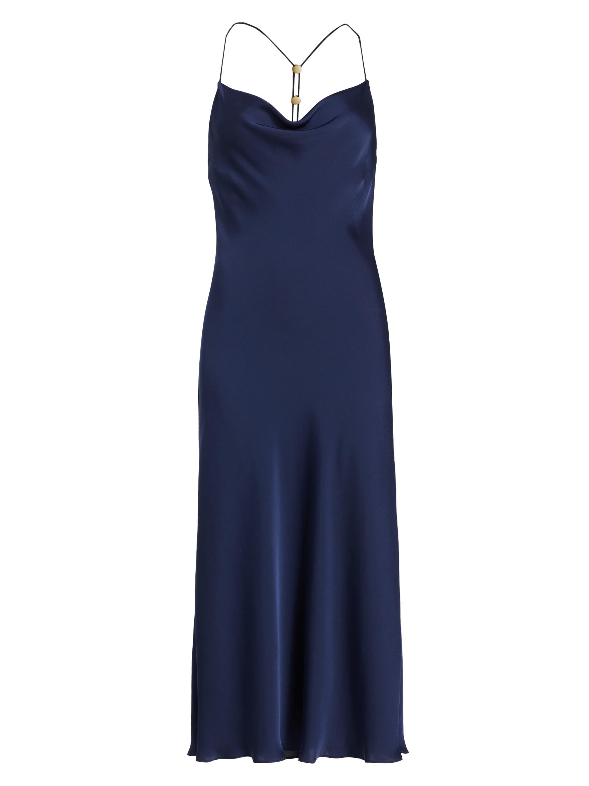 Ramy Brook Women's Averi Cowlneck Slipdress - Spring Navy
