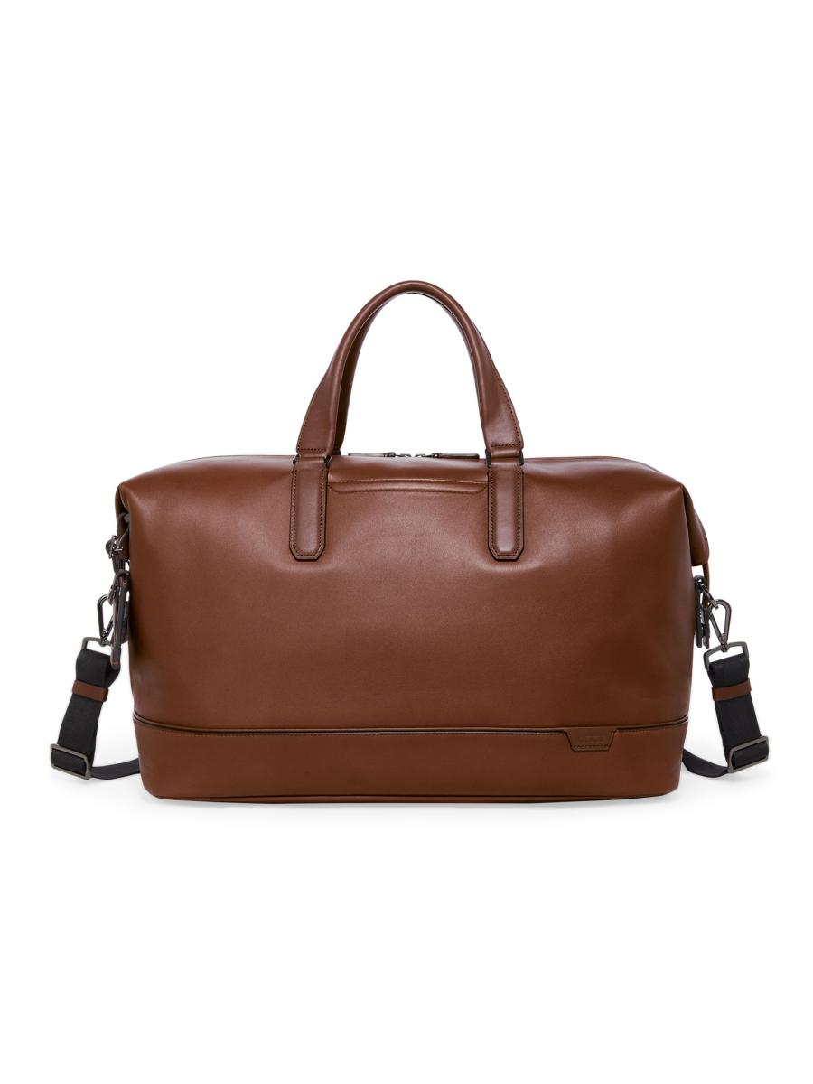 TUMI Harrison Nelson Leather Duffel Bag | Saks Fifth Avenue