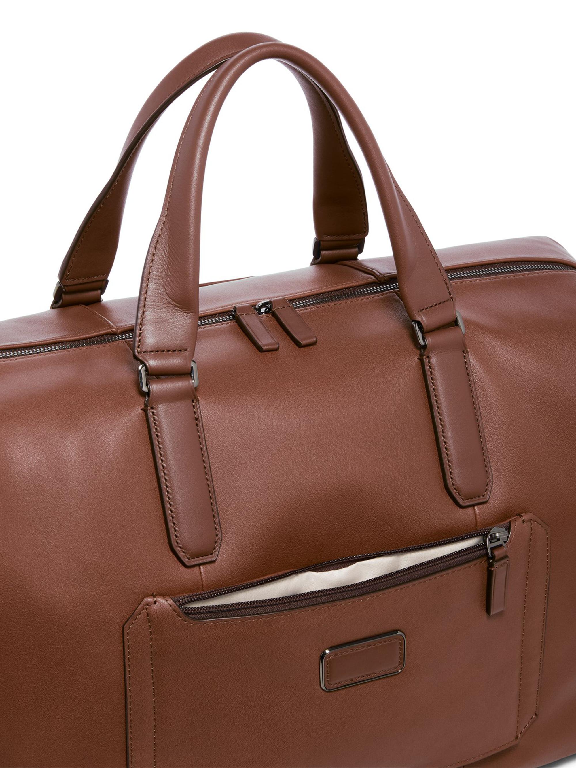 TUMI Harrison Nelson Leather Duffel Bag | Saks Fifth Avenue