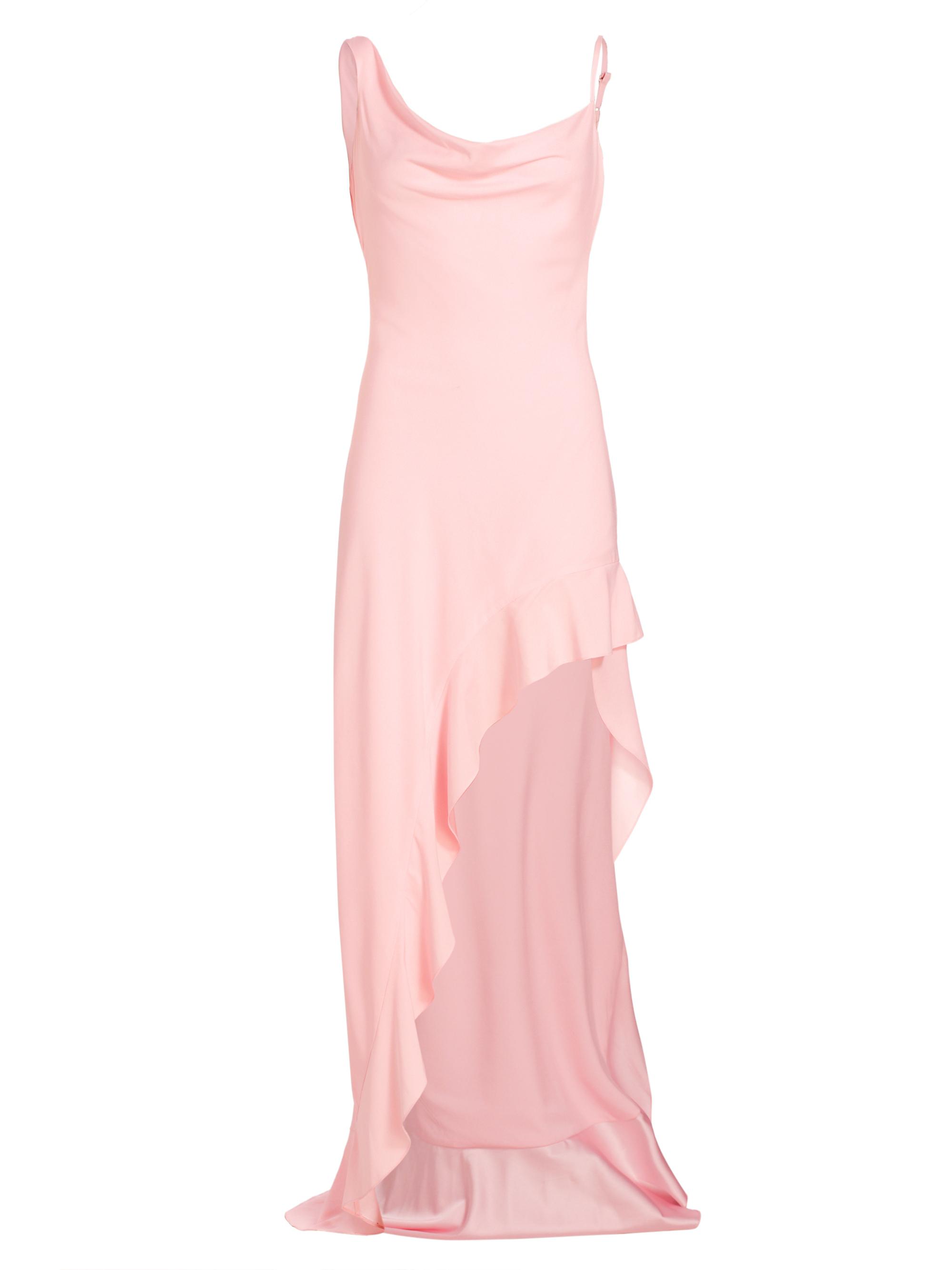 Azeeza Women's Daphne Silk Cowl-Neck Gown - Tea Pink