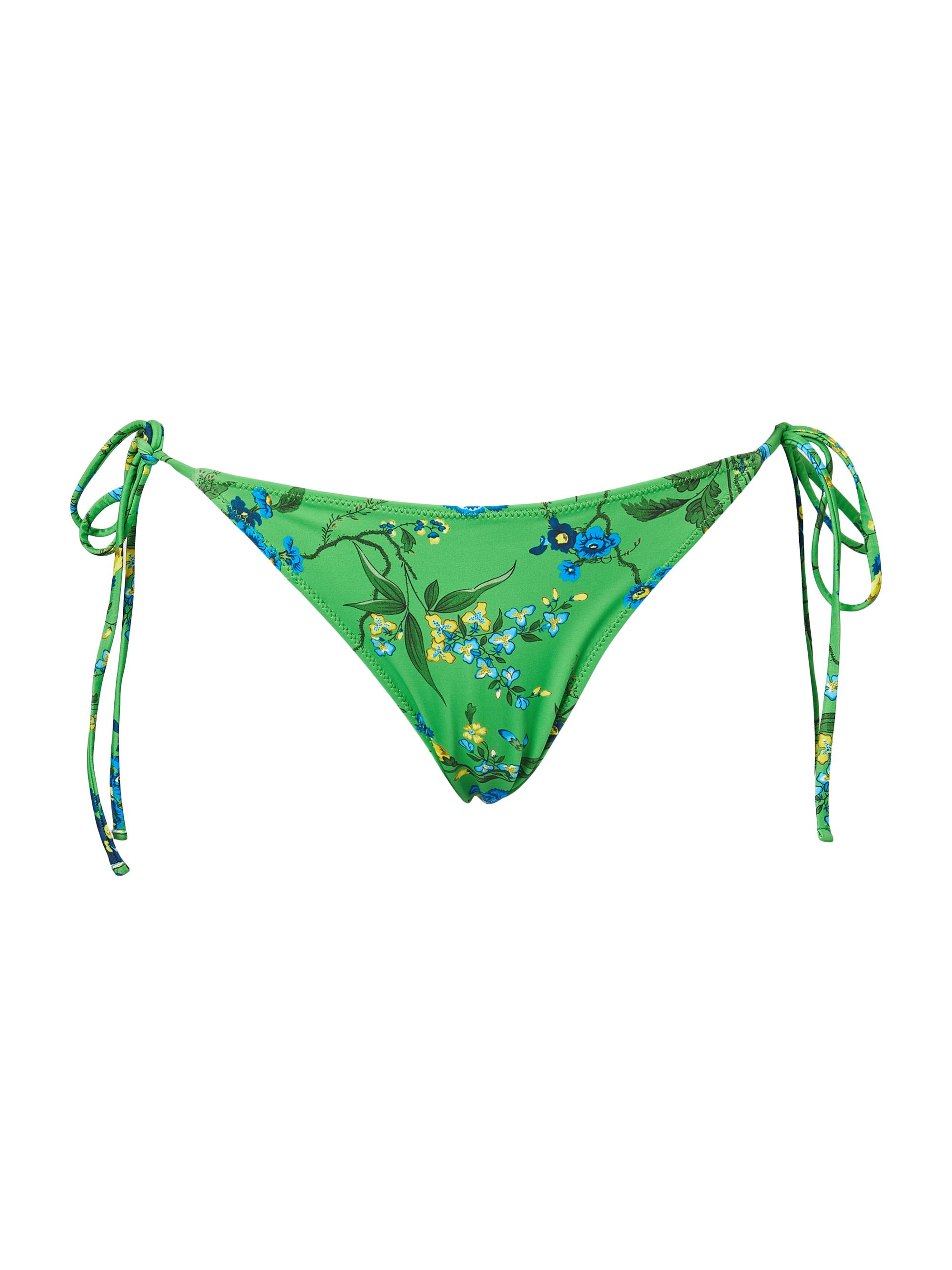 Erdem Women's Floral String Bikini Bottom - Green