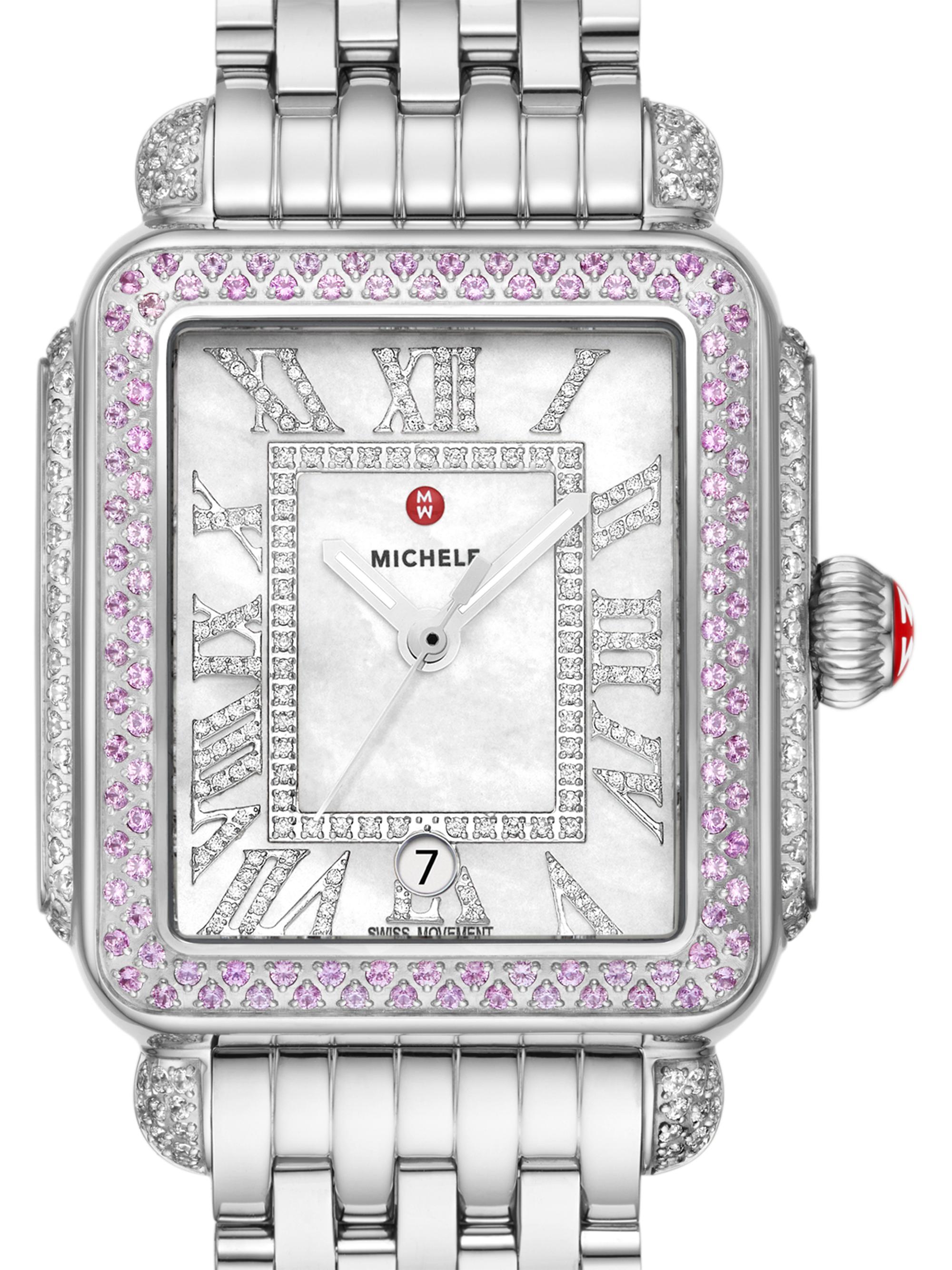 Michele Deco Madison Stainless Steel, 0.73 TCW Diamond  display picture 2