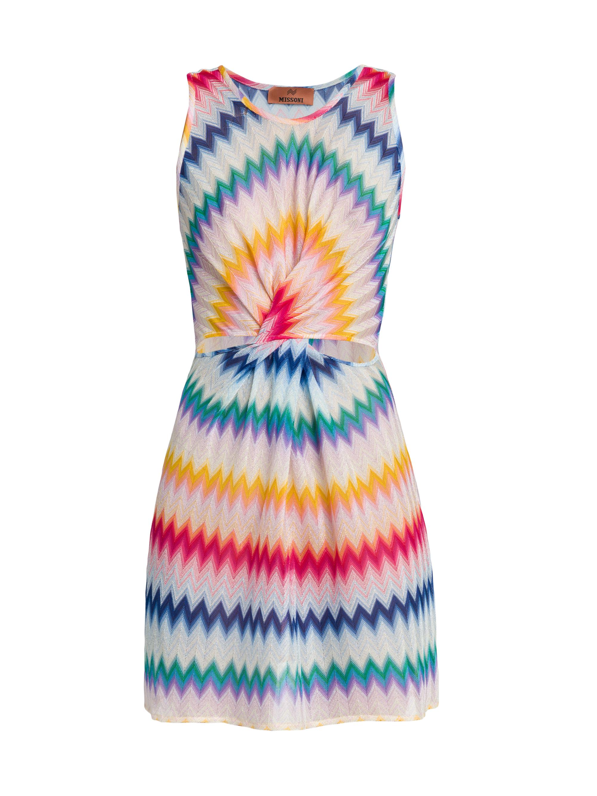 Missoni Women's Tie-Dye Chevron Short Cover-Up - Multicolor White Base