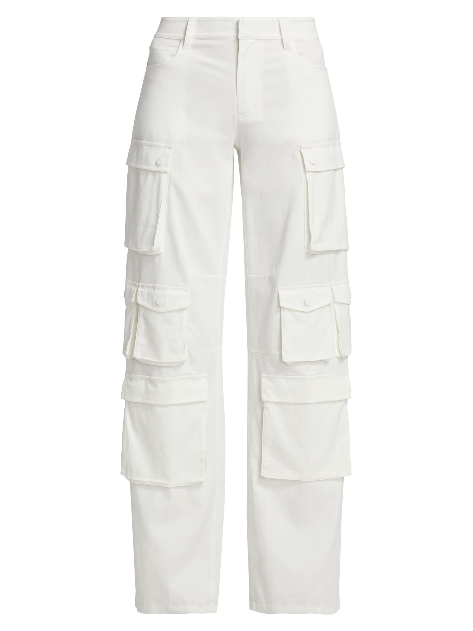 Alice + Olivia Women's Olympia Mr Baggy Cargo Pants - Off White