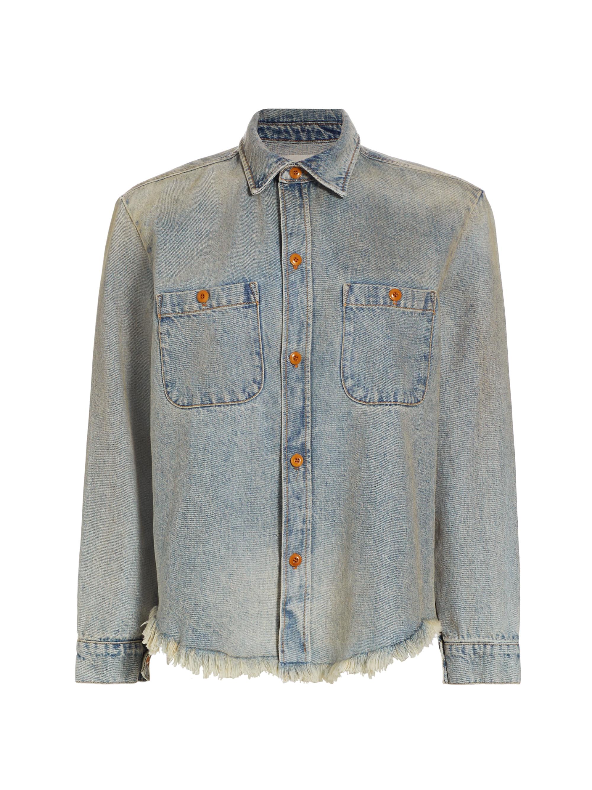 Frame Chore Denim Button-Front Shirt Jacket | Saks Fifth Avenue