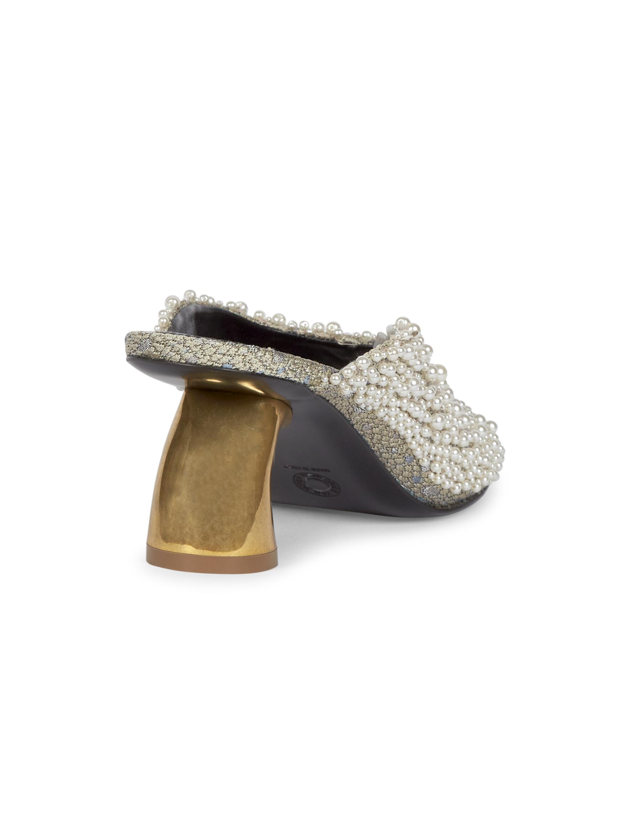 Dries Van Noten Imitation Pearl-Embellished Mules | Saks Fifth Avenue