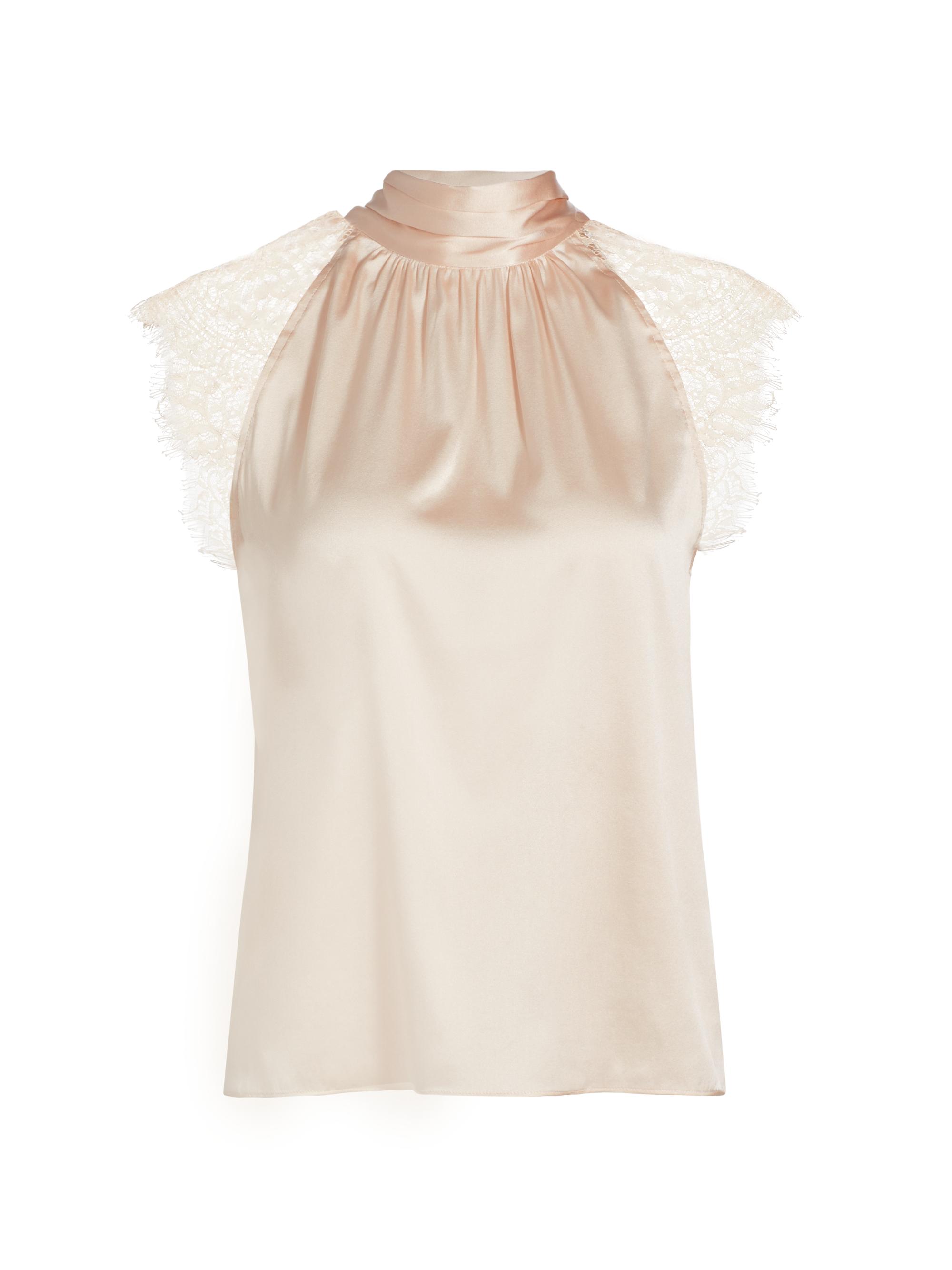 Generation Love Women's Rachel Silk-Blend Blouse - Blush