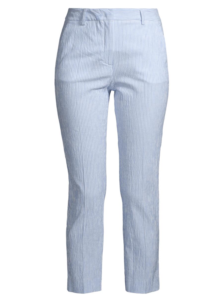Weekend Max Mara Starlet Seersucker Crop Pants | Saks Fifth