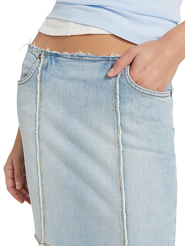 Shop Re/done Frayed Denim Maxi Skirt | Saks Fifth Avenue Shop Re/done Frayed Denim Maxi Skirt | Saks Fifth Avenue