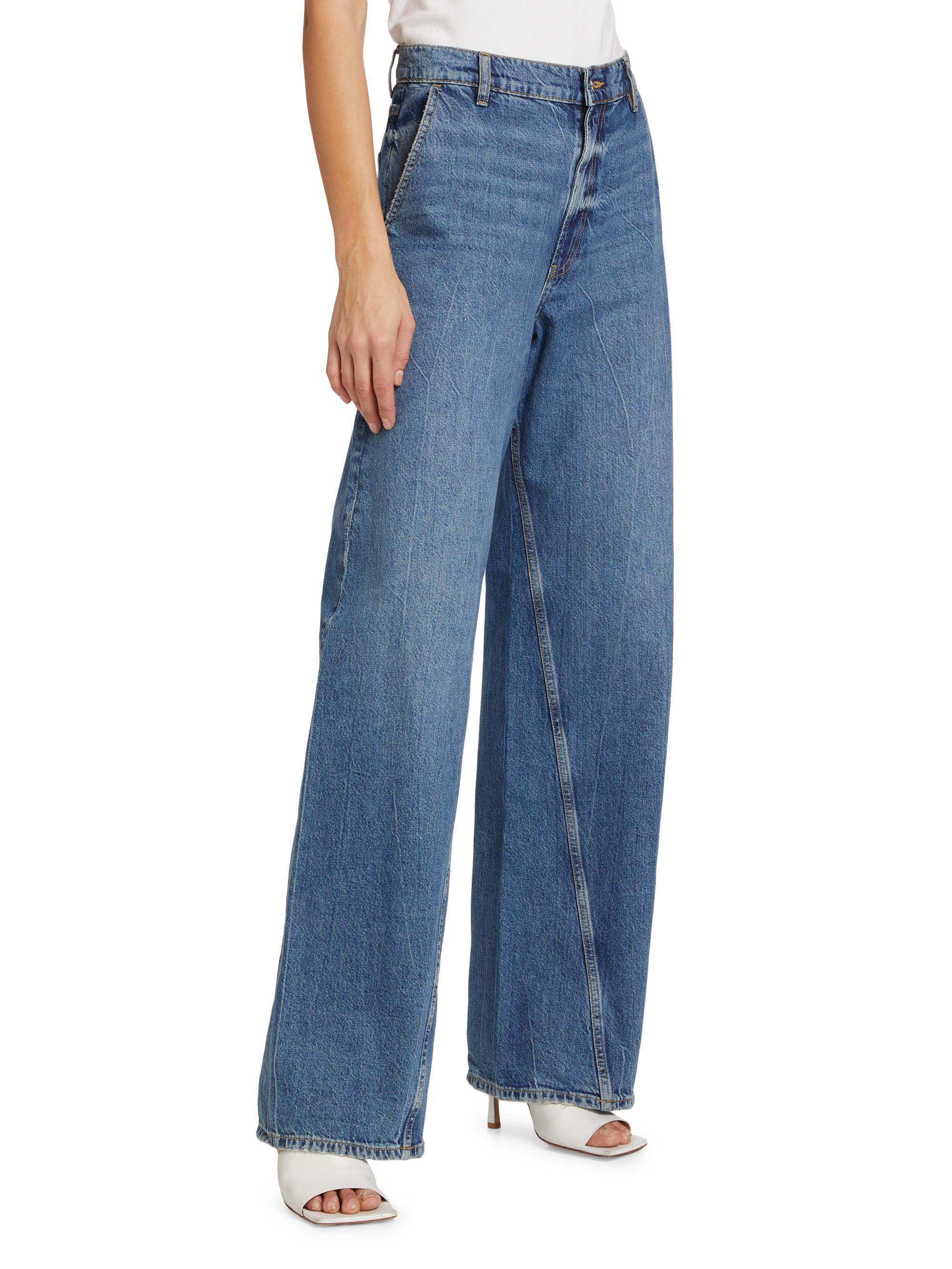 Anine Bing Briley High-Rise Wide-Leg Jeans | Saks Fifth Avenue
