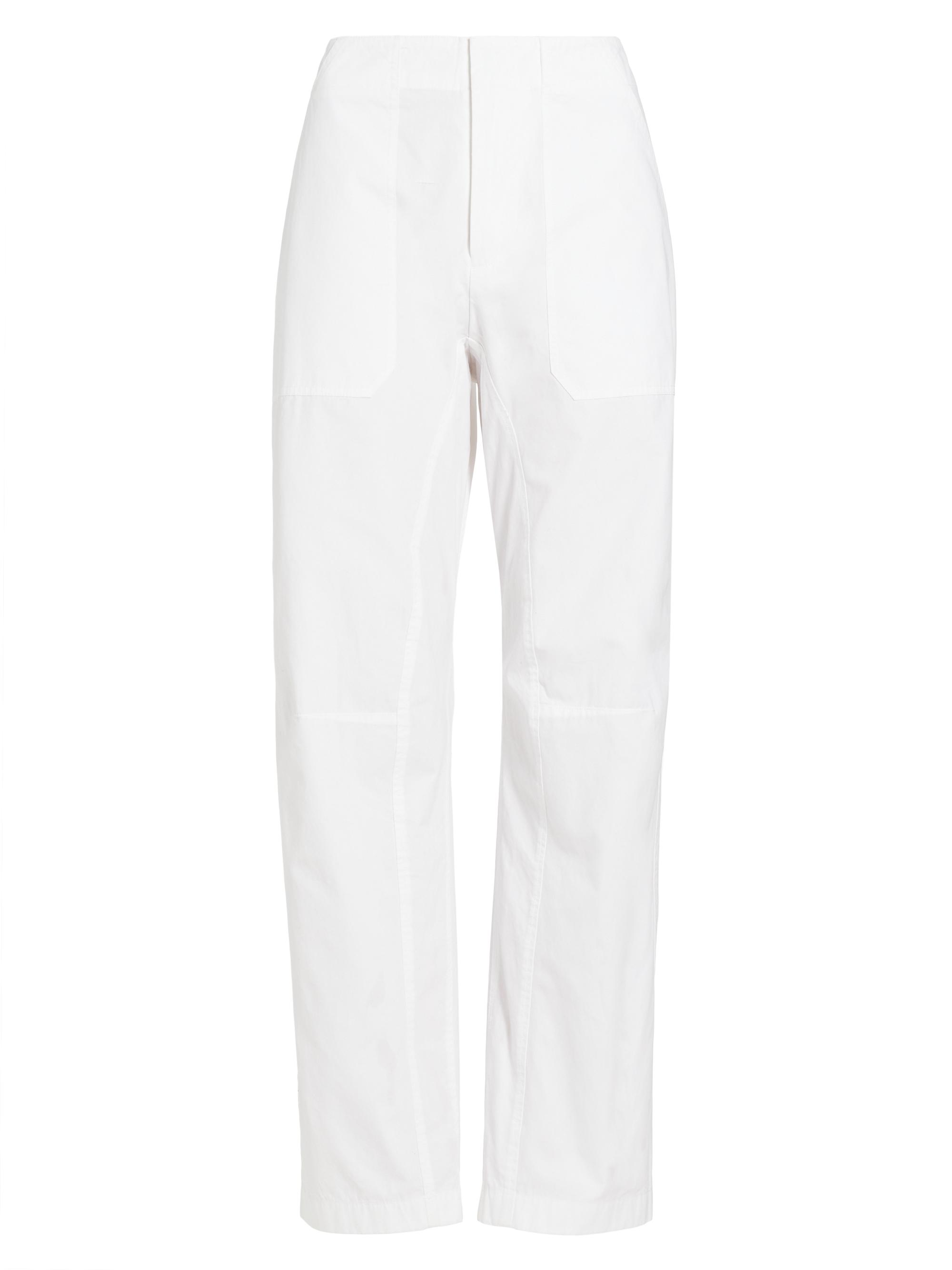 rag & bone Women's Leyton Cotton Straight-Leg Pants - White
