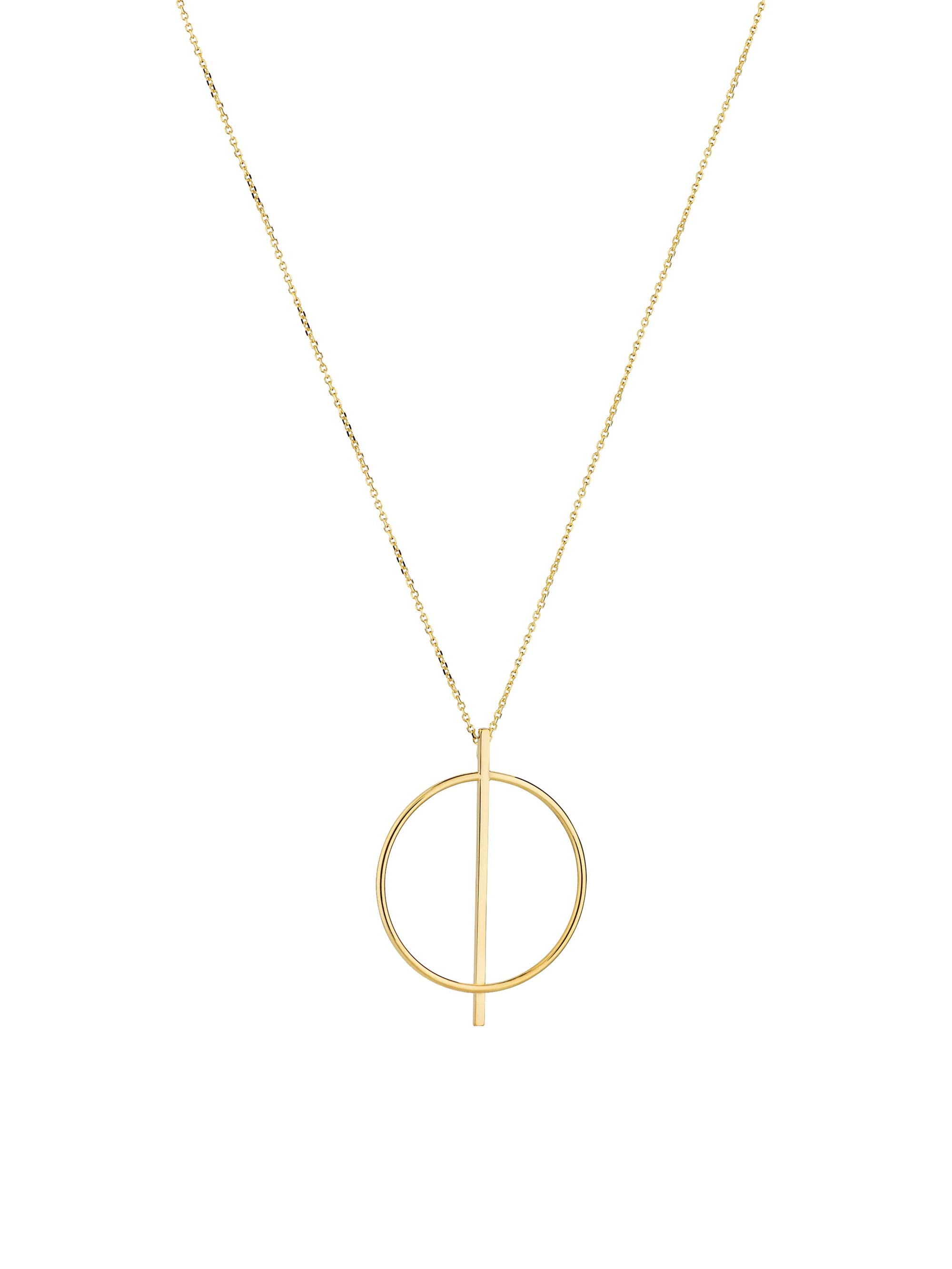 Oradina Women's 14K Yellow Gold Gallery Pendant Necklace - Yellow Gold