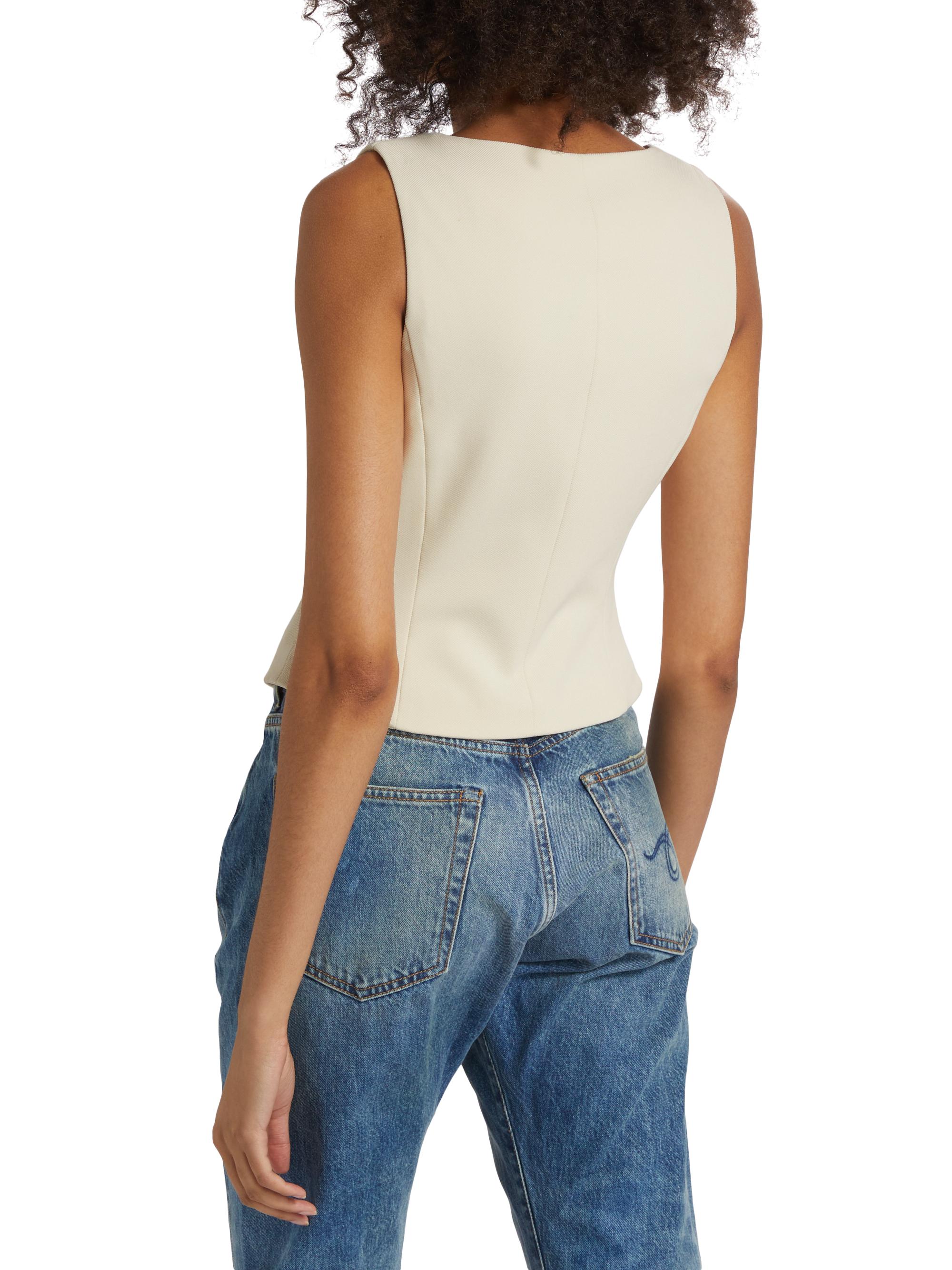 rag & bone Mariana Twill Vest | Saks Fifth Avenue