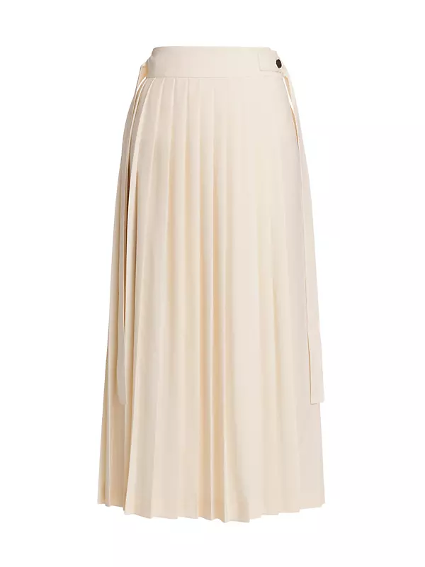 Shop Róhe Wool-Blend Wrap Midi-Skirt | Saks Fifth Avenue