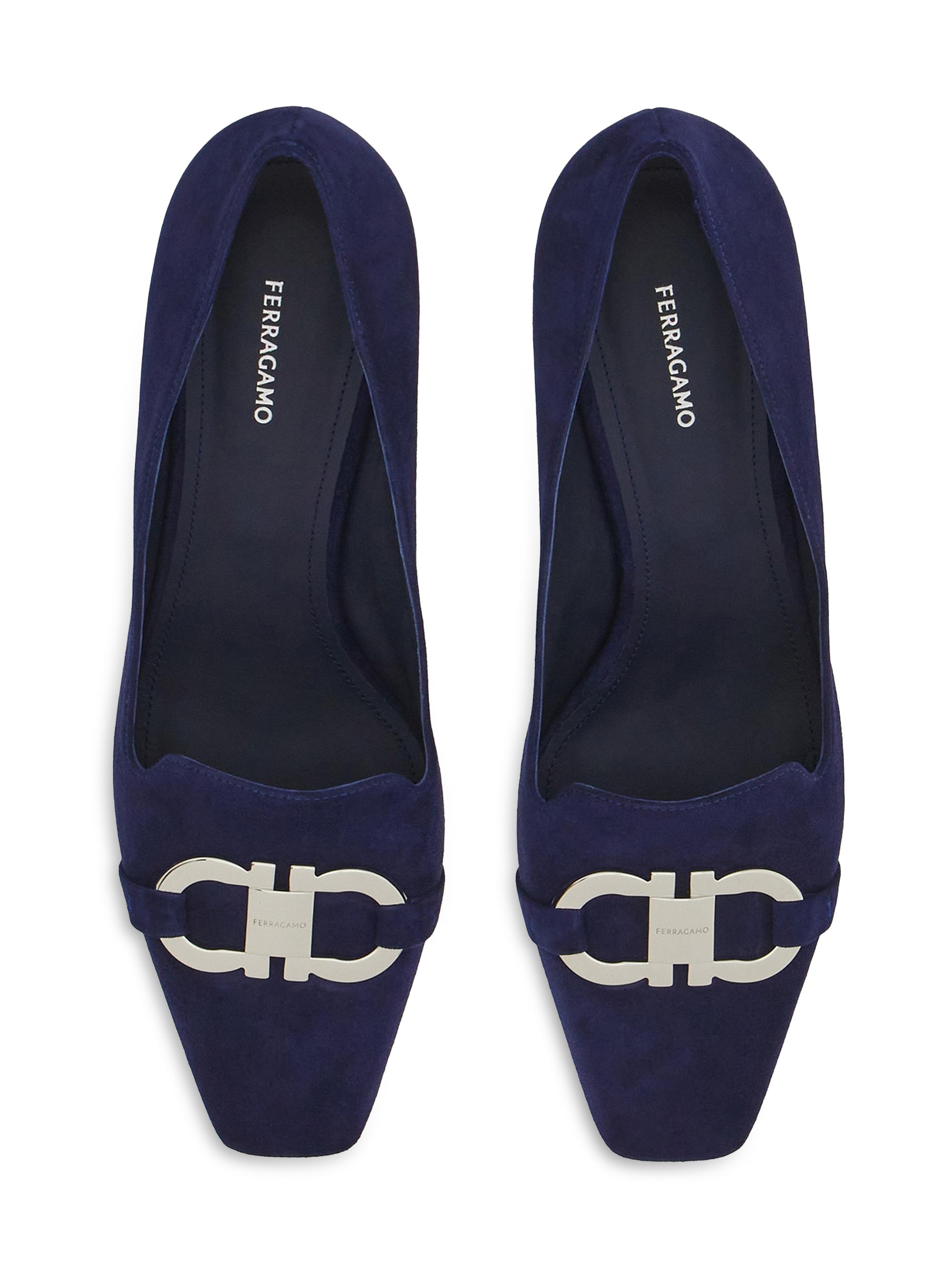 Shop FERRAGAMO Mirelle 60MM Suede Pumps | Saks Fifth Avenue 