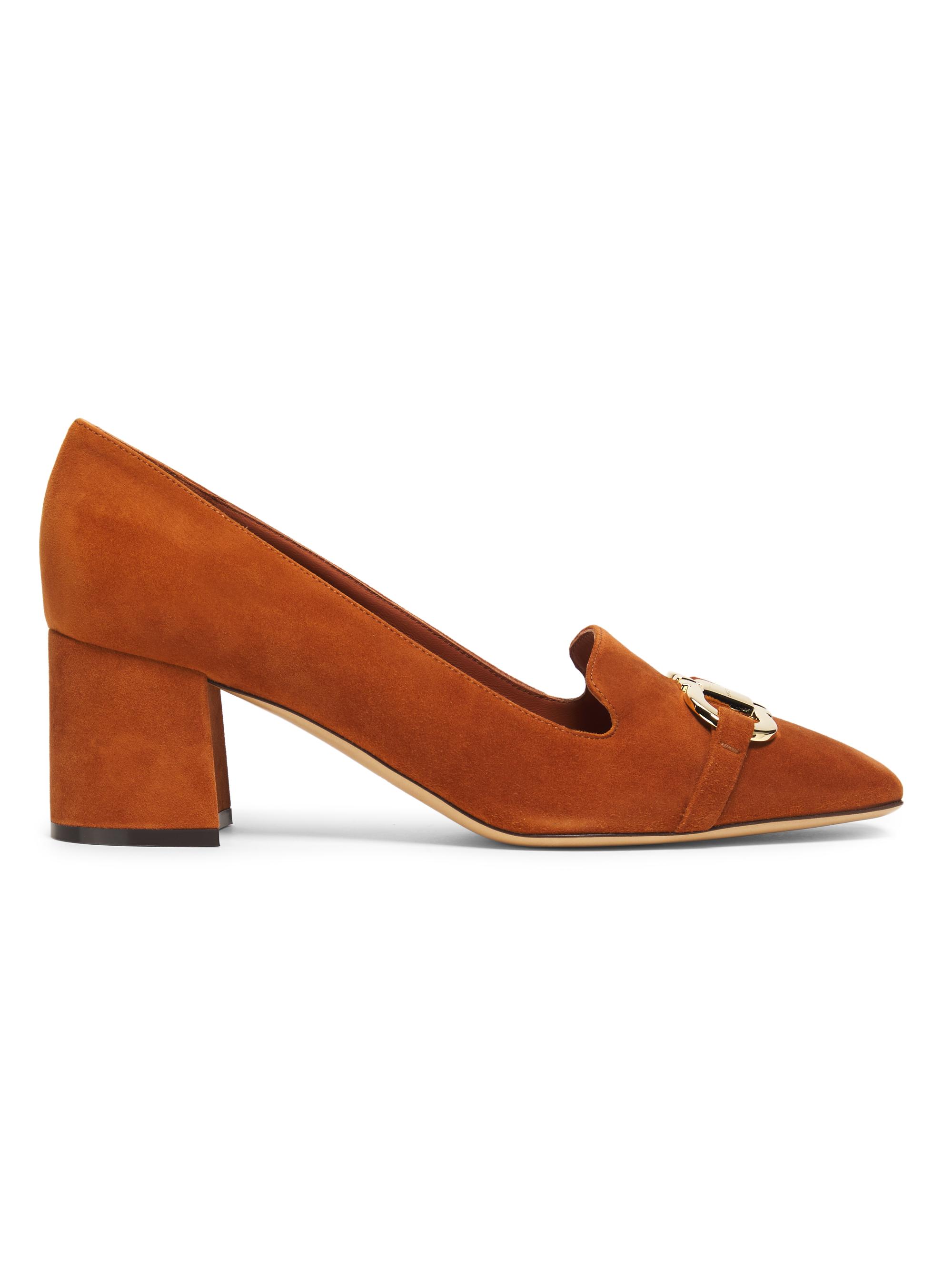 FERRAGAMO Women's Mirelle 60MM Suede Pumps - Cognac