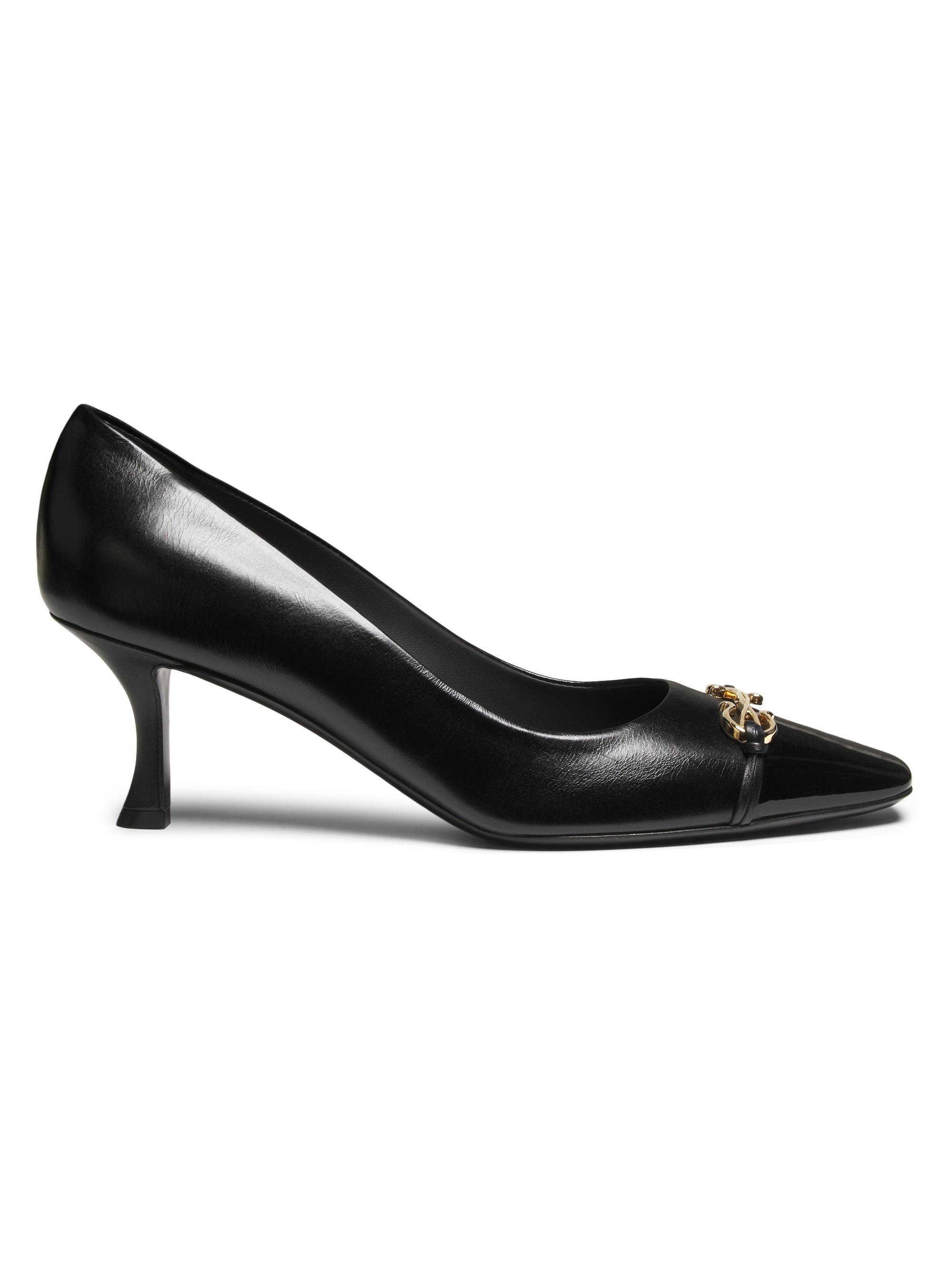FERRAGAMO Women's Bria 60MM Patent Leather Cap-Toe Pumps - Nero