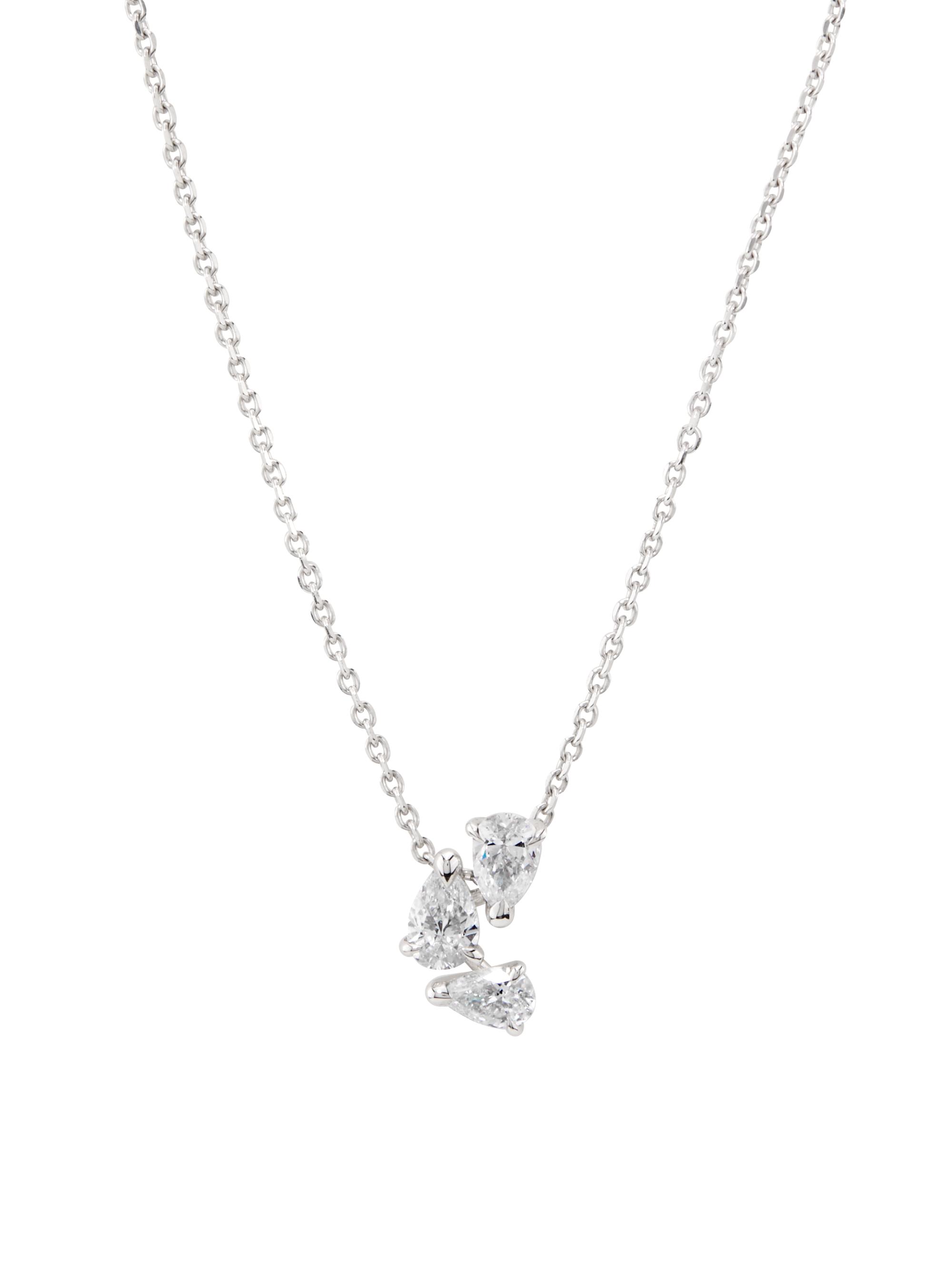 Repossi Women's Serti Sur Vide 18K White Gold & 0.75 TCW Diamond Pendant Necklace - White Gold