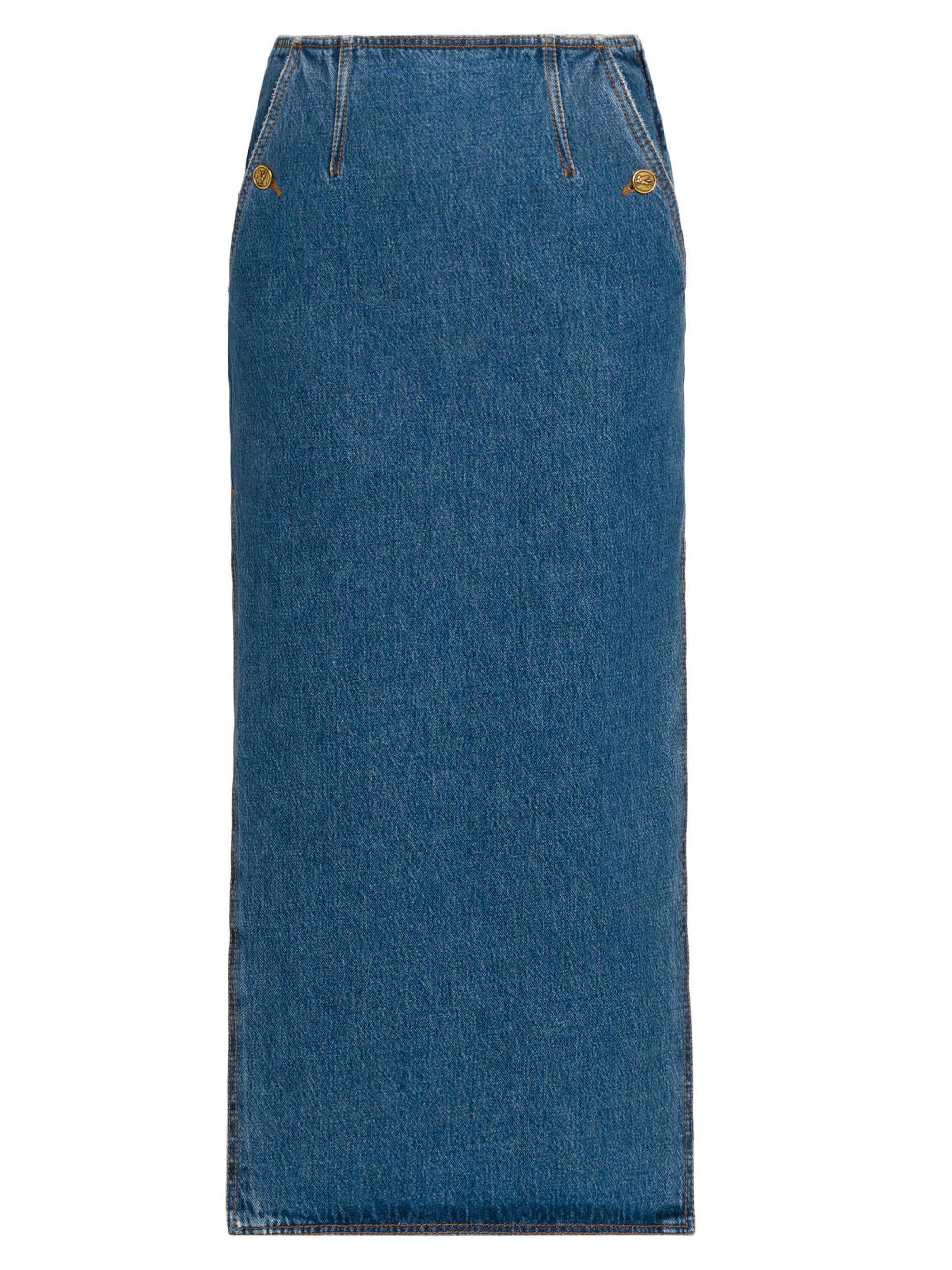Etro Women's Denim Maxi Skirt - Denim