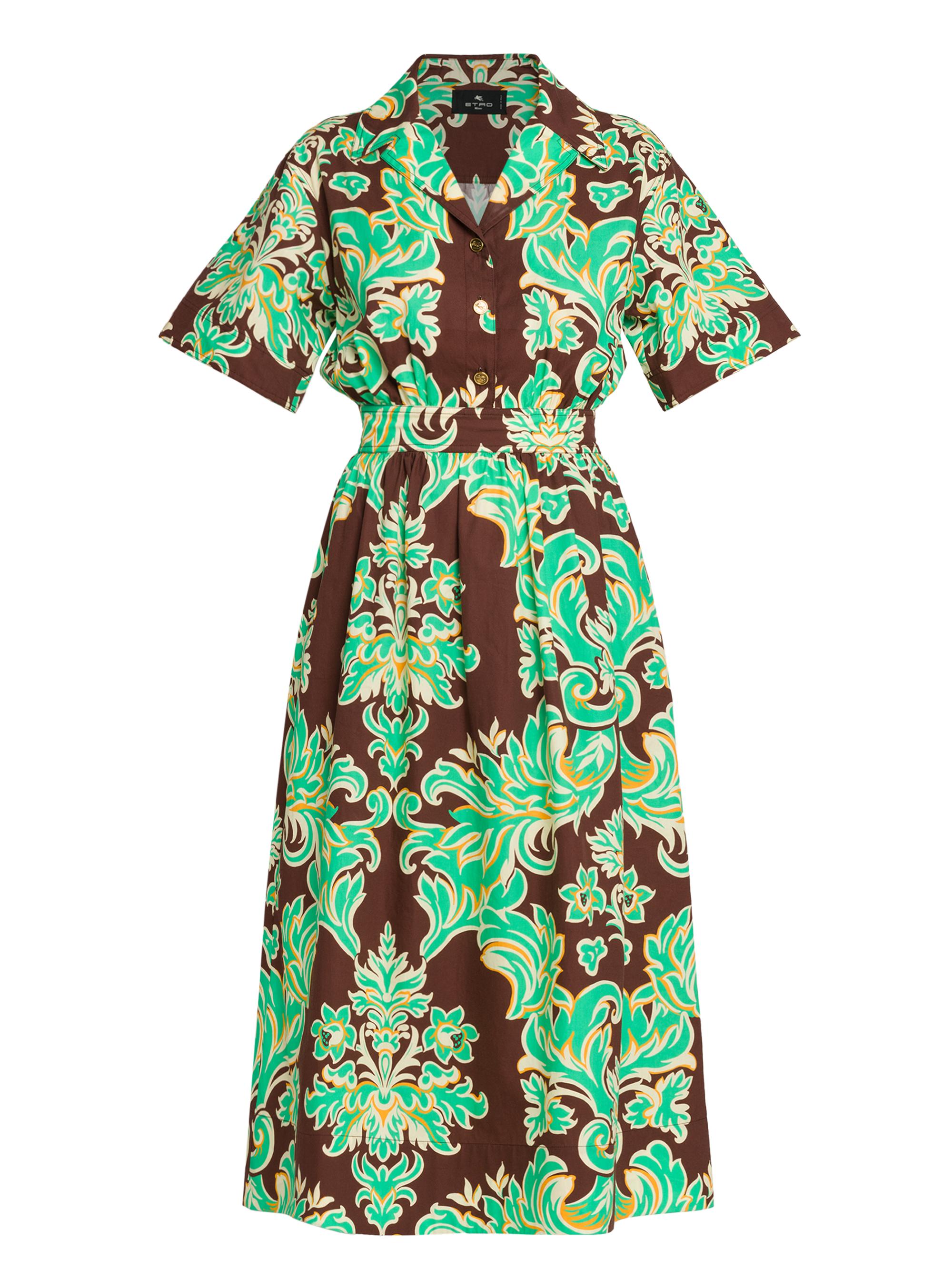 Etro Women's Damask Cotton Midi-Dress