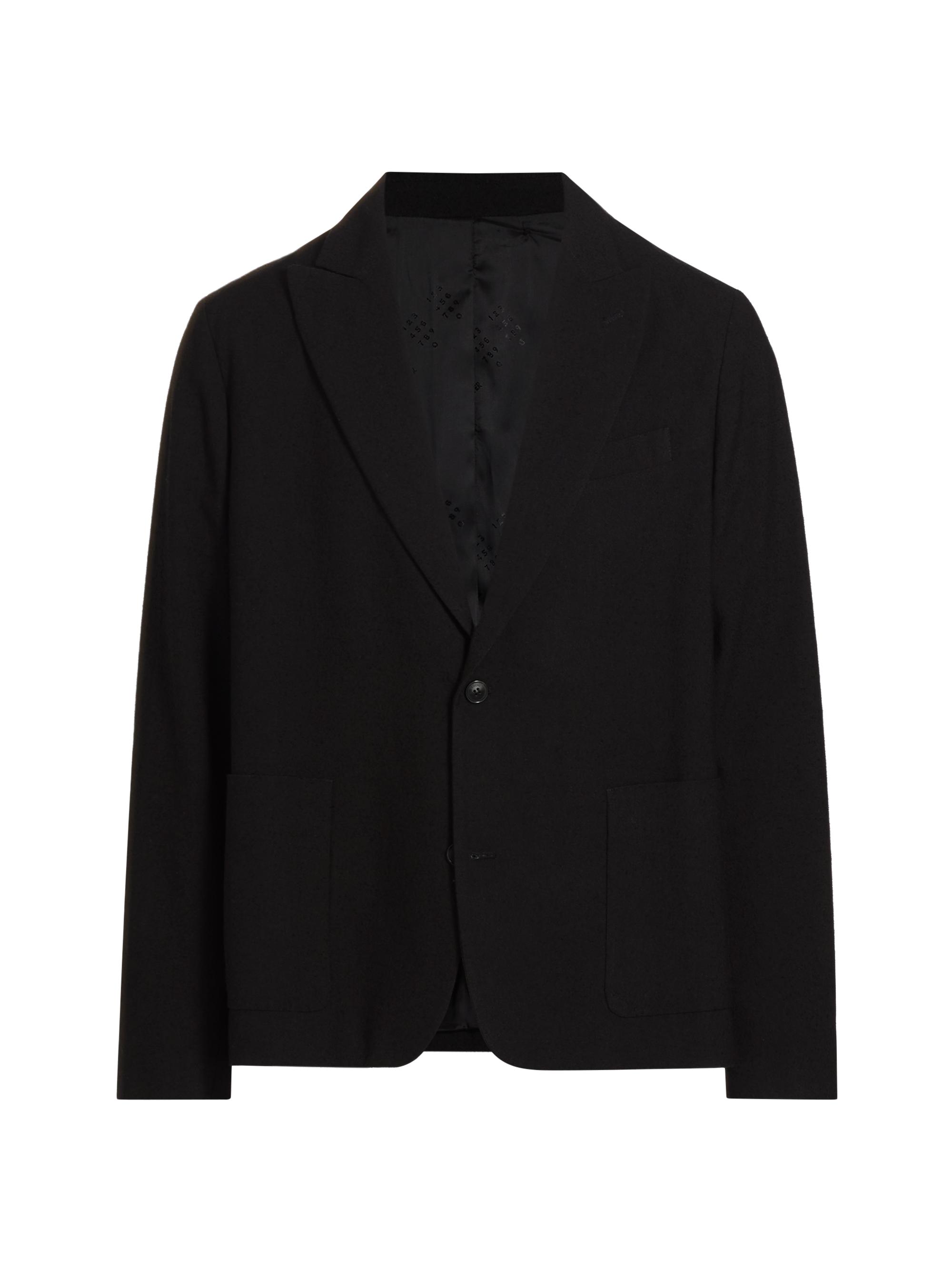 4S Designs Men's Open Blazer - Black