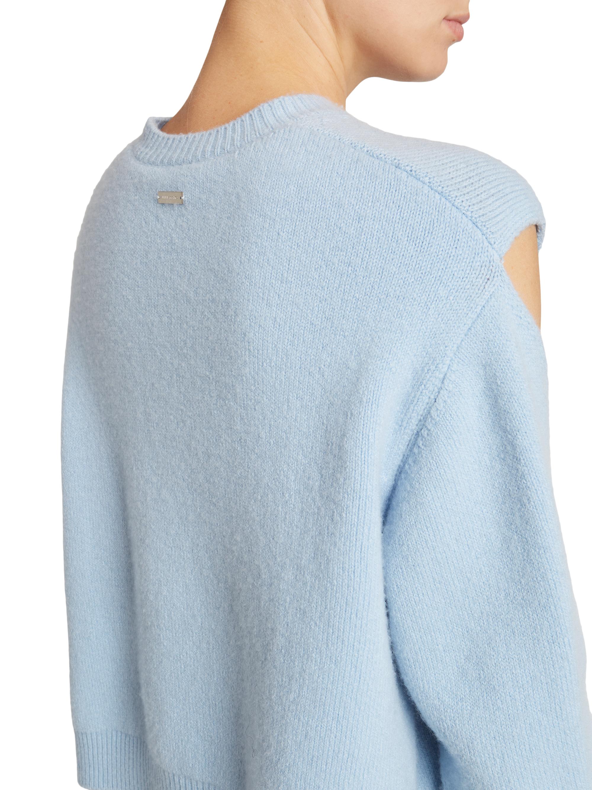 FERRAGAMO Brushed Cashmere Cut-Out Sweater | Saks Fifth Avenue