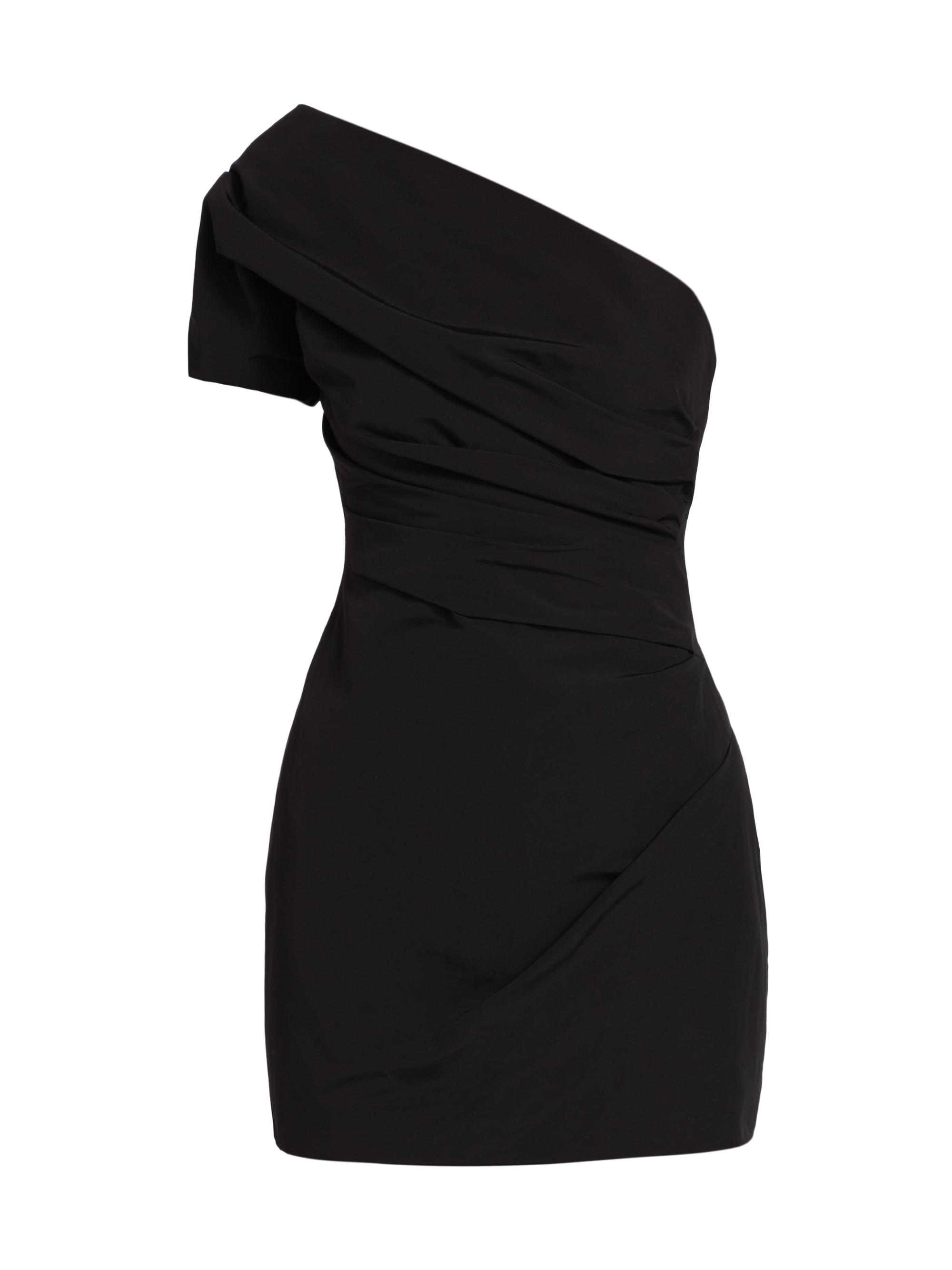16Arlington Women's Anzo Draped Asymmetric Minidress - Nero