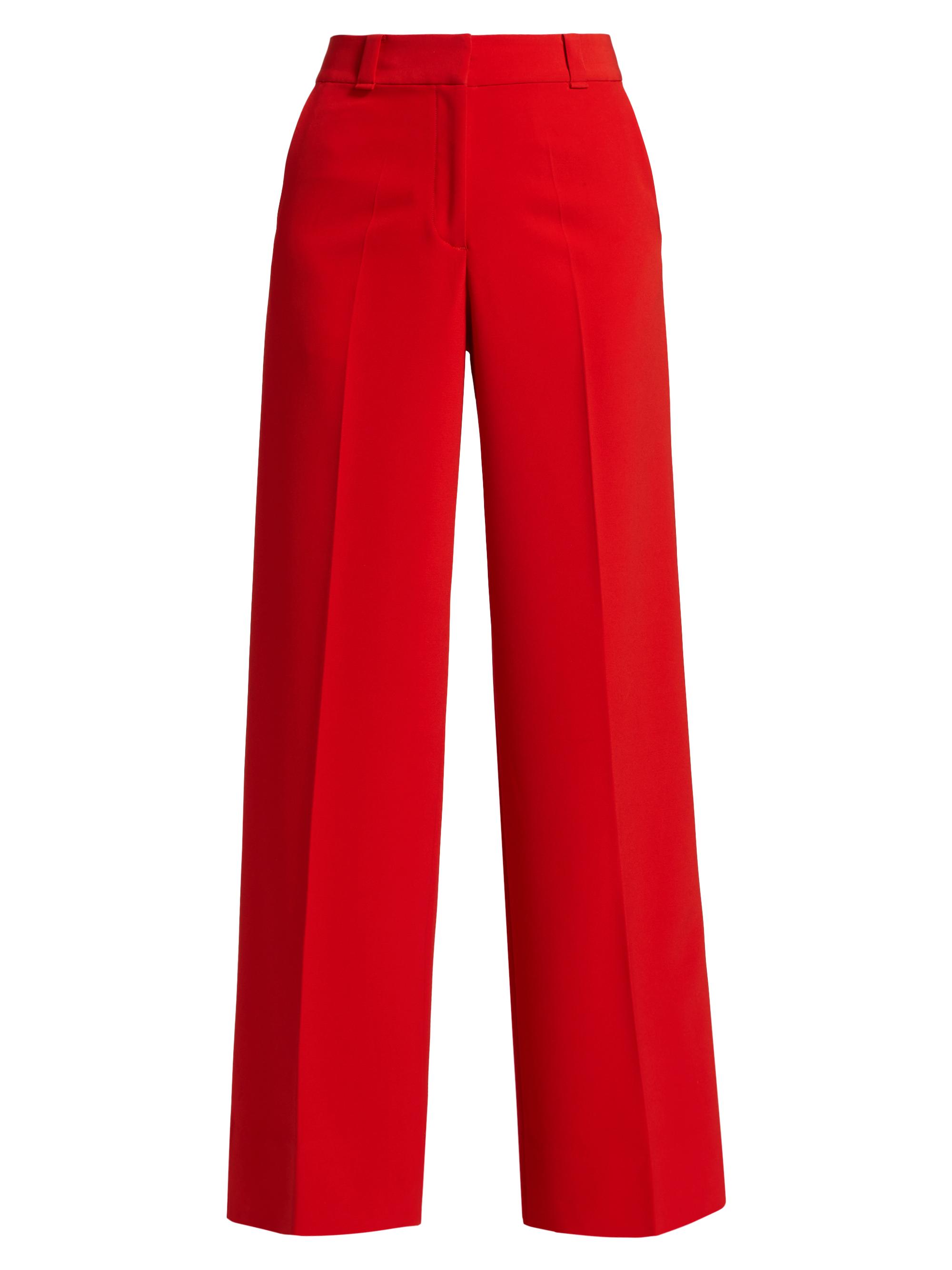 Aknvas Women's Elin Crepe Straight-Leg Pants - Red