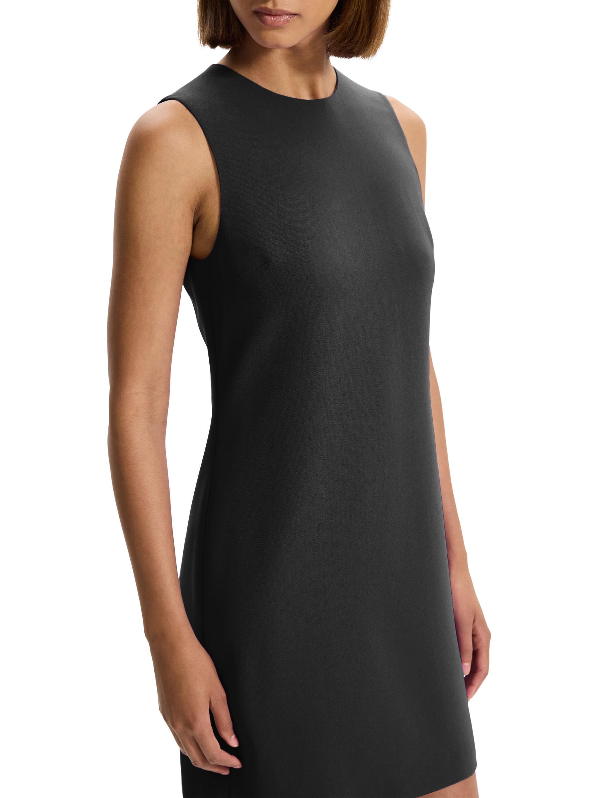 Theory Compact Crepe York Dress ブラック Theory Compact Crepe York Dress ブラック Crepe Short-Sleeve